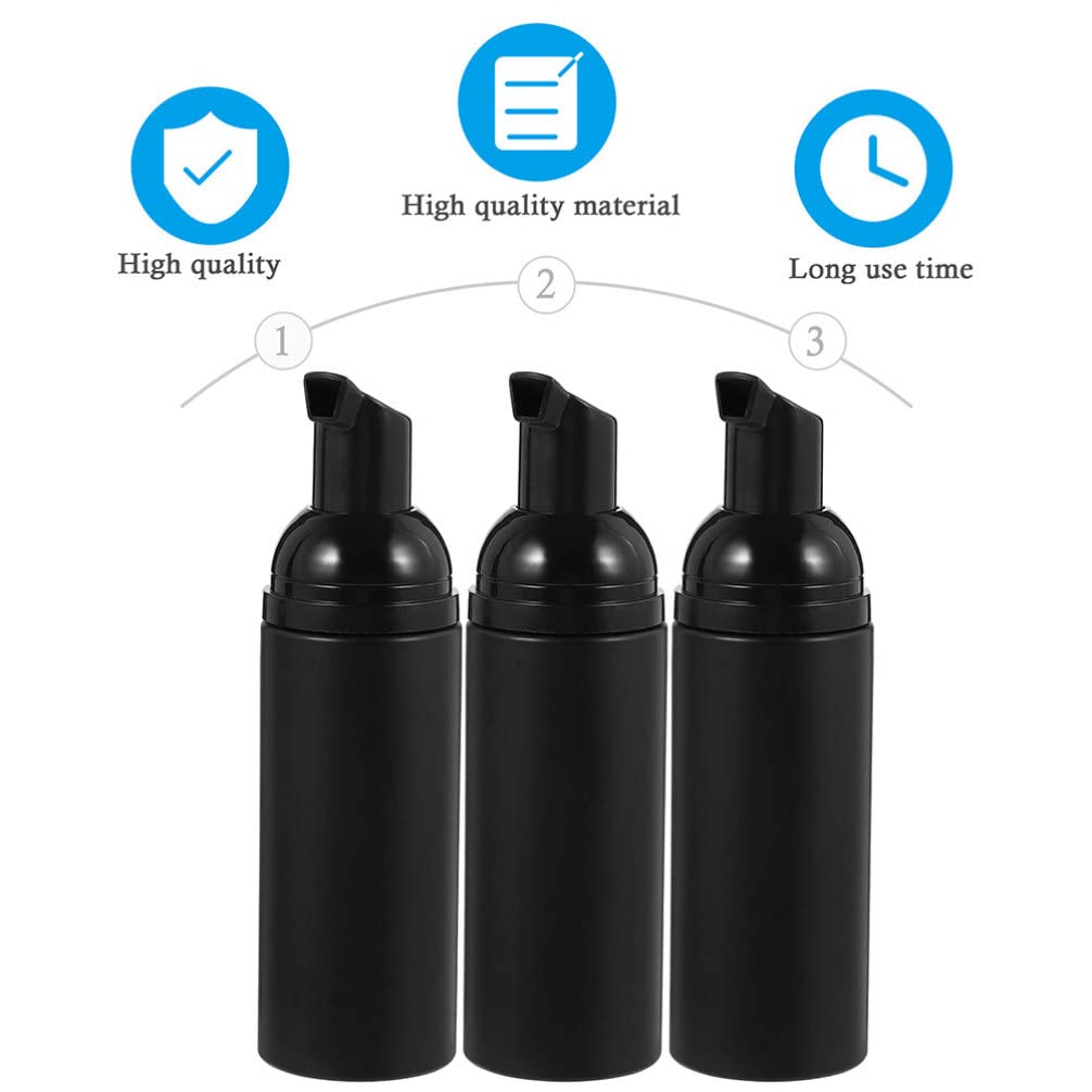 Kichvoe 5-Pack Travel Foaming Bottles - Empty Bubble Mousse Bottles for Hand Soap, Shampoo & Lotion | Portable Refillable Foam Dispenser for Home, Gym & Travel Essentials