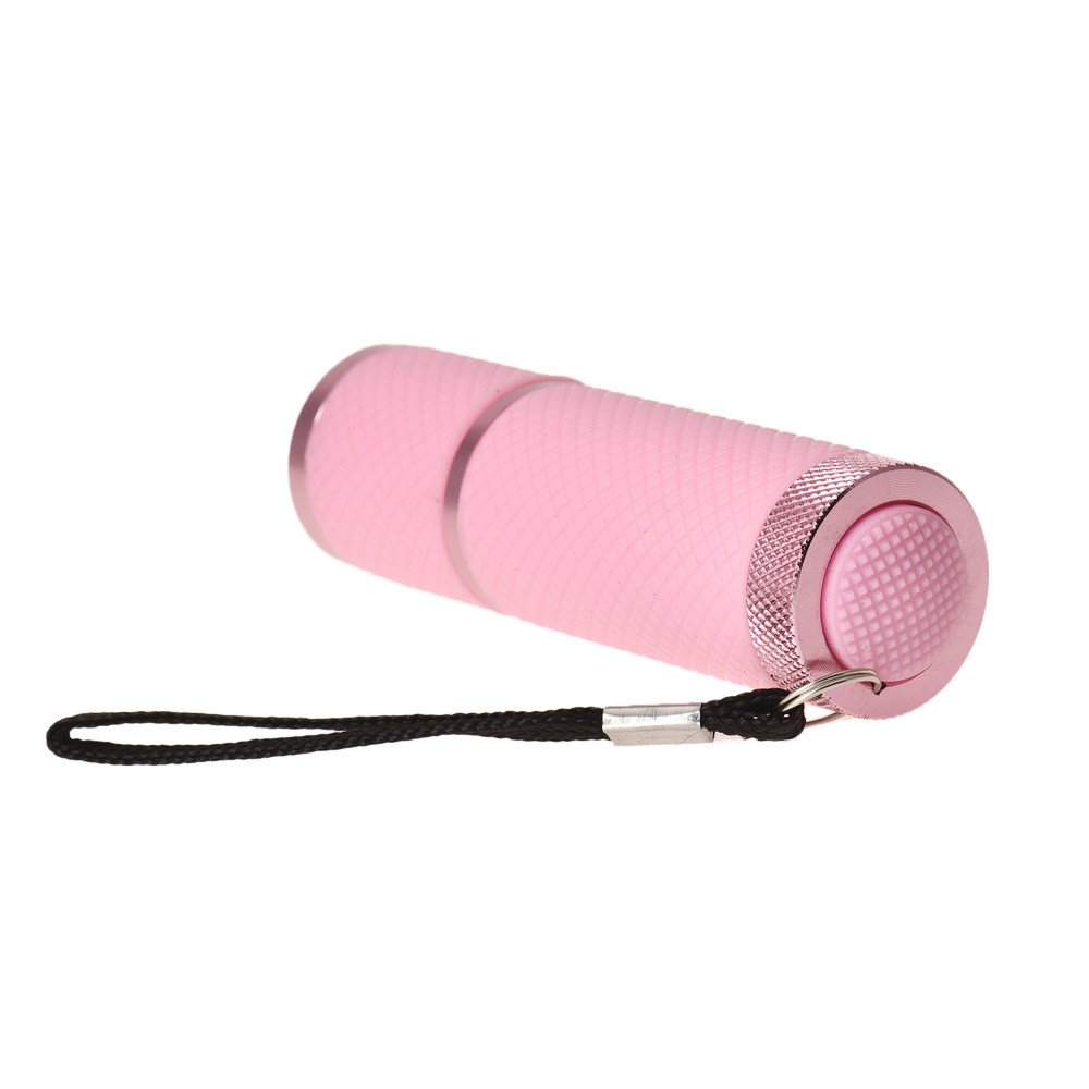 Professional LED Nail Lamp for Gel Polish Curing - Fast Drying UV/LED Nail Dryer with Timer, Portable Mini Flashlight Design (Pink) | Perfect for Home Manicures, Salon Nail Art & Travel Use