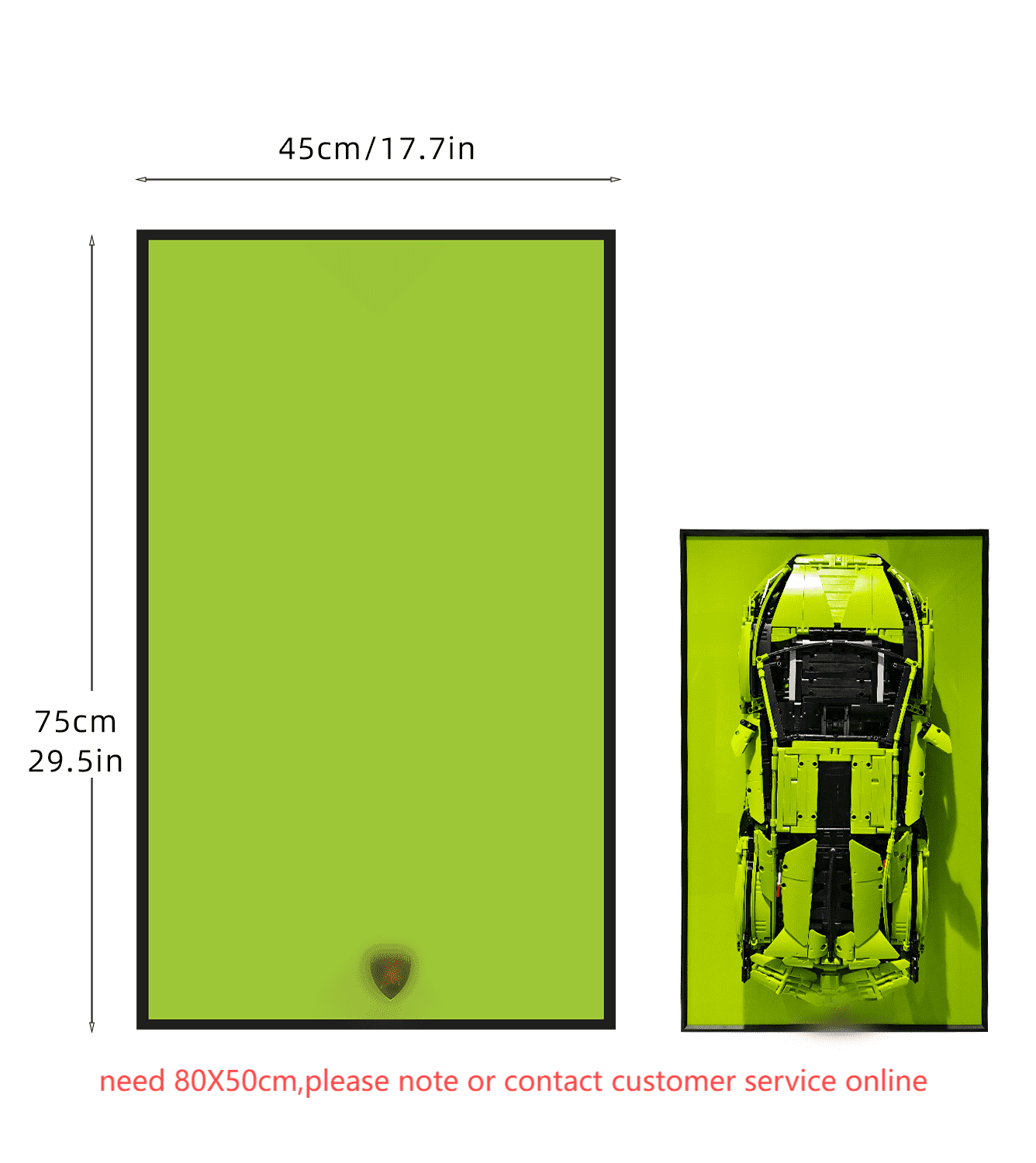 LEGO 42115 Technic Lamborghini Sián FKP 37 Wall Mount Display Stand - Secure Hanging Bracket for LEGO Car Models - Perfect for Home Office, Bedroom, and Game Room Decor