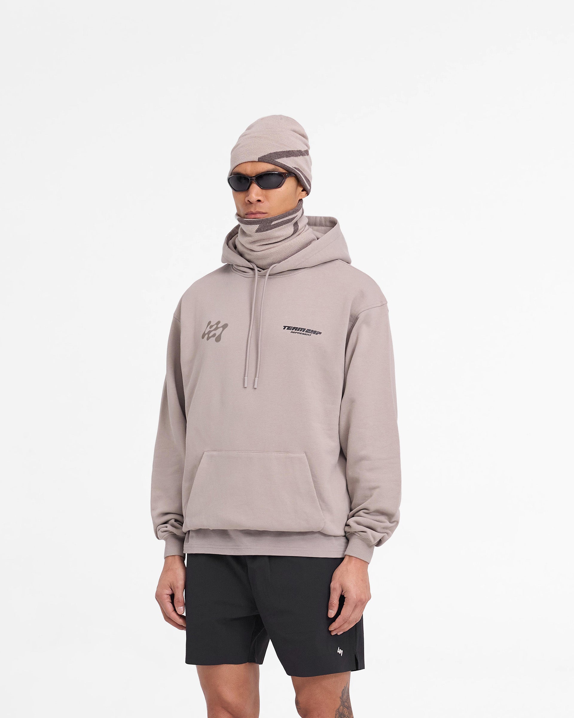 247 Future Terrains Oversized Hoodie - Moonrock Gray | Unisex Streetwear for Men & Women | Perfect for Casual Wear, Gym & Outdoor Activities