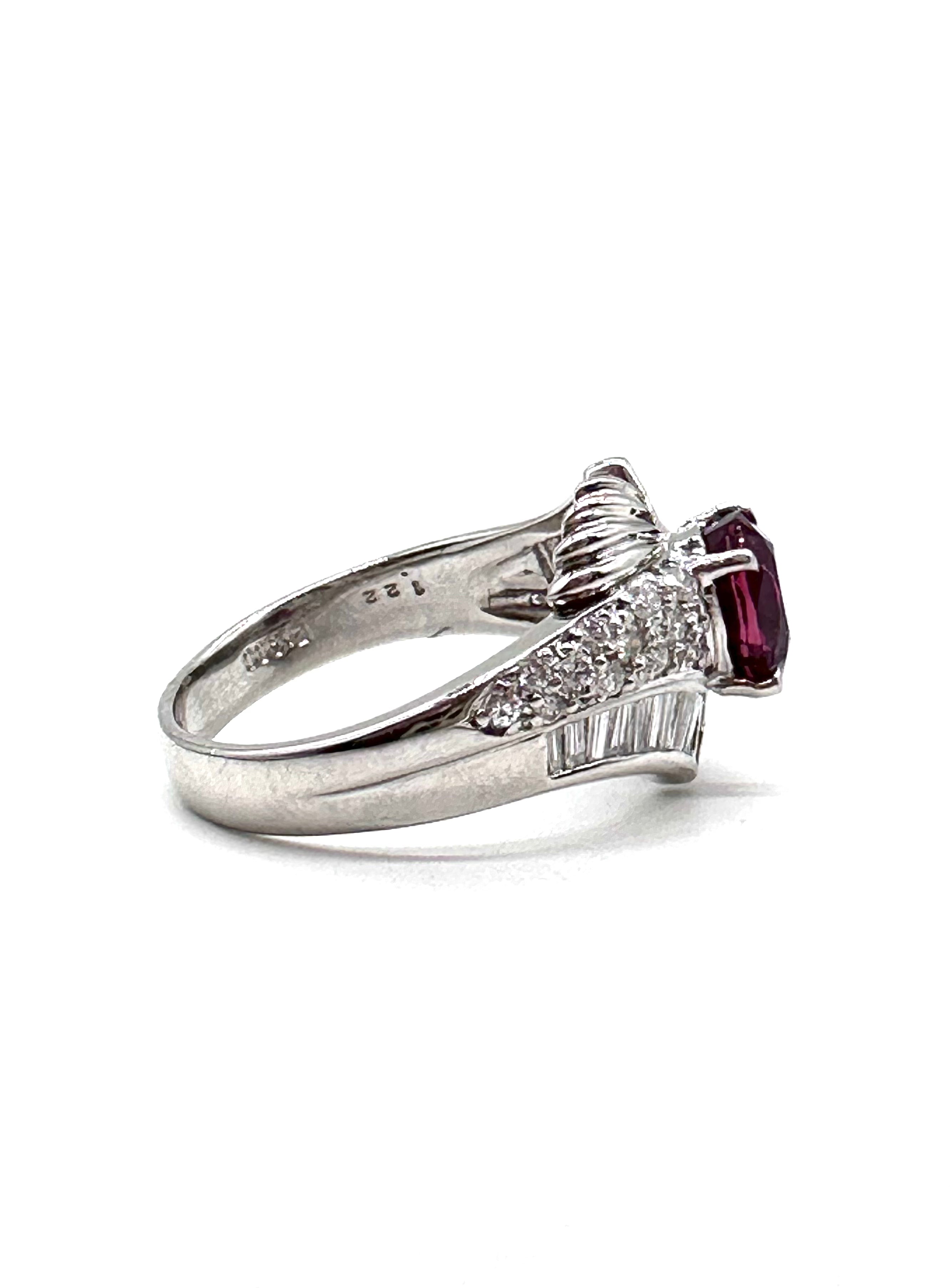 Exquisite Ruby and Diamond Ring for Women - 14K Gold Vintage Engagement Wedding Jewelry Gift - Perfect for Anniversaries, Proposals & Special Occasions