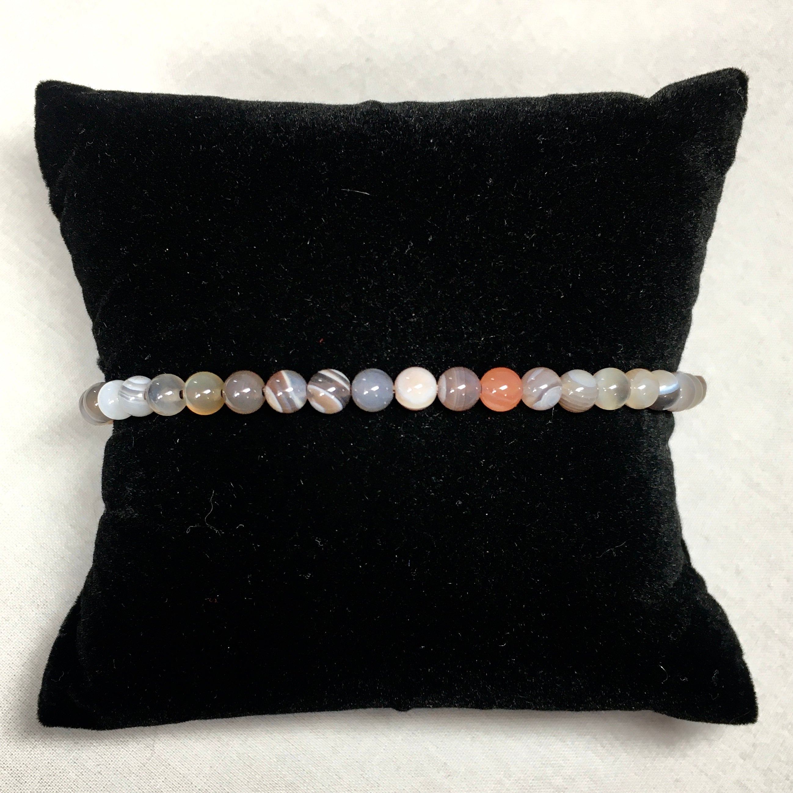 4mm Round Tumbled Stone Bracelets for Women - Natural Gemstone Beaded Stretch Bracelet Set - Yoga, Meditation & Everyday Wear