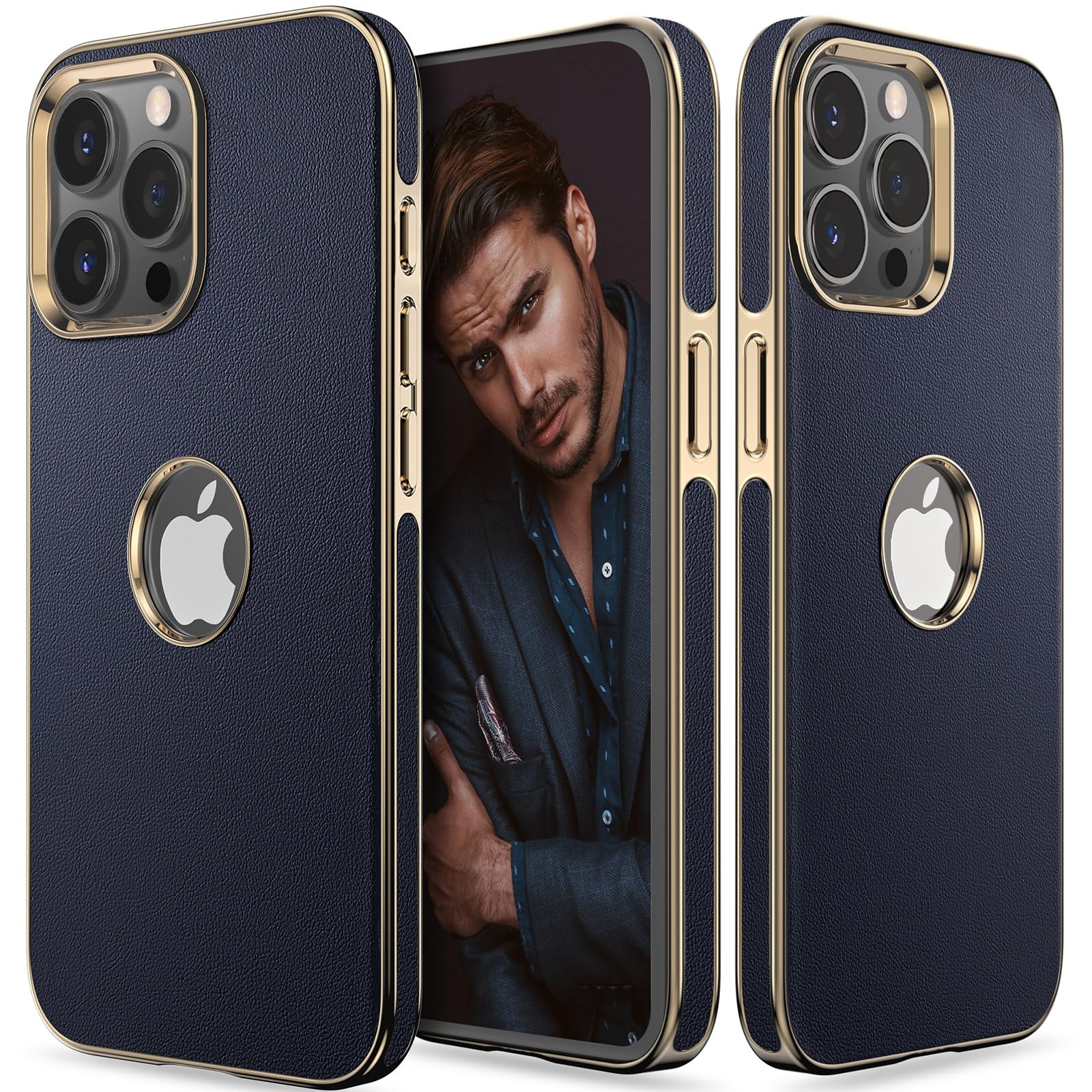Premium Genuine Leather iPhone 15 Pro Max Case (6.7