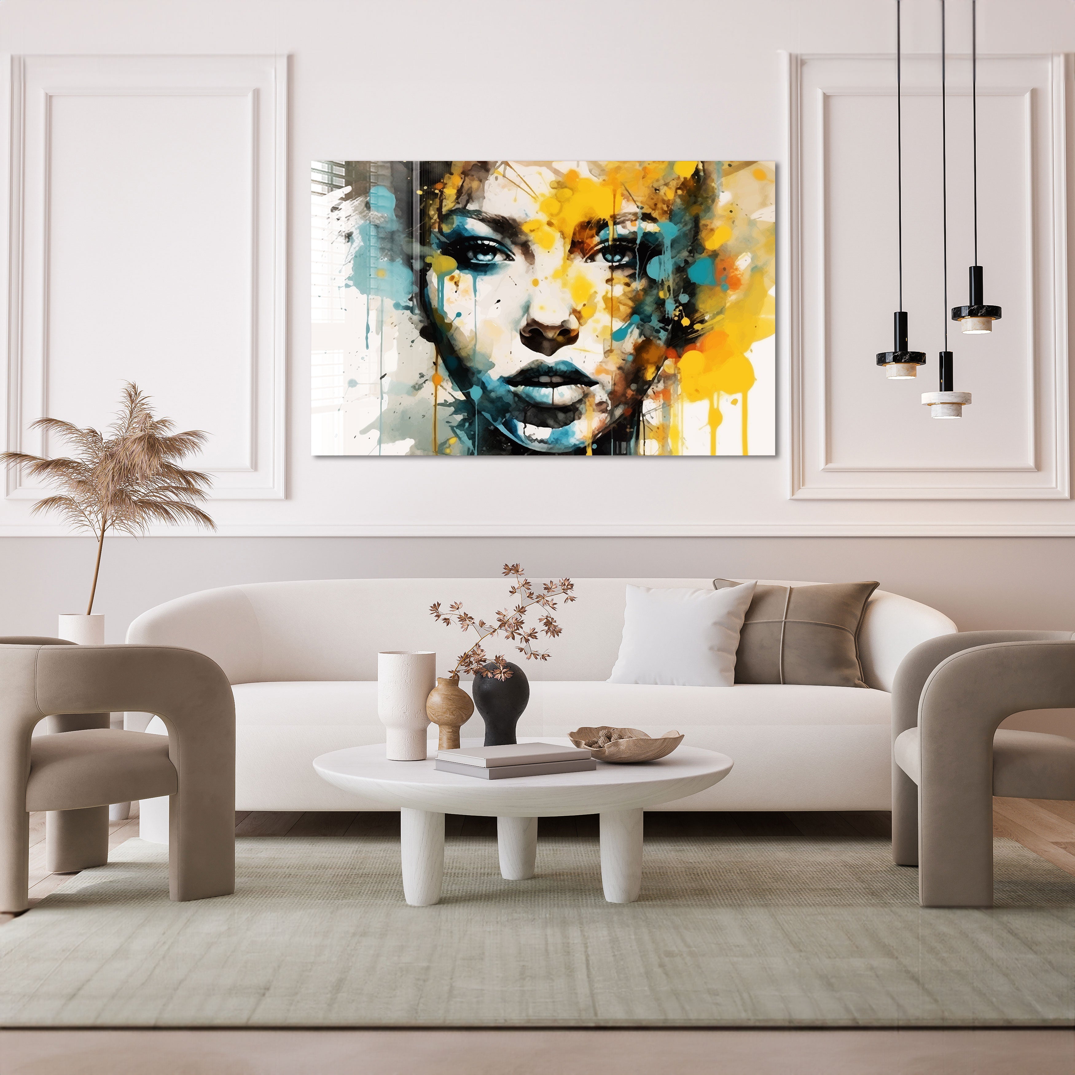 Beautiful Illustration Girl Art Print - Elegant Wall Decor for Bedroom, Living Room & Office - Perfect Gift for Art Lovers