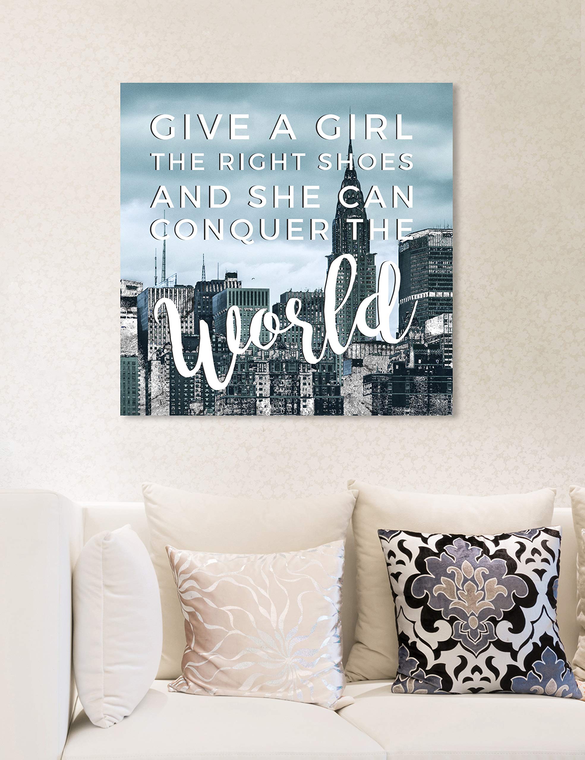 Conquer Inspirational Wall Art Canvas Print - 20
