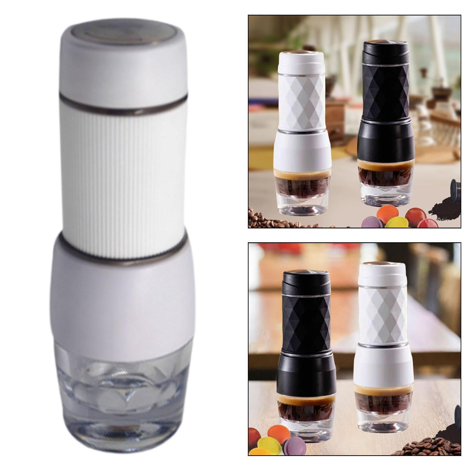 **Stainless Steel French Press Coffee Maker & Tea Infuser - Portable Travel Coffee Press with Heat-Resistant Glass, Perfect for Home, Office, Camping & Gifts for Coffee Lovers (White)**