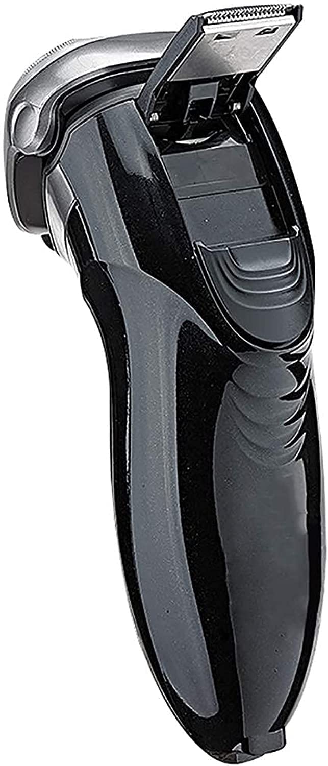 Men's Electric Razor with Pop-Up Sideburns Trimmer - IPX6 Waterproof Rechargeable Cordless Rotary Shaver (Black) | Perfect for Travel, Gym & Daily Grooming
