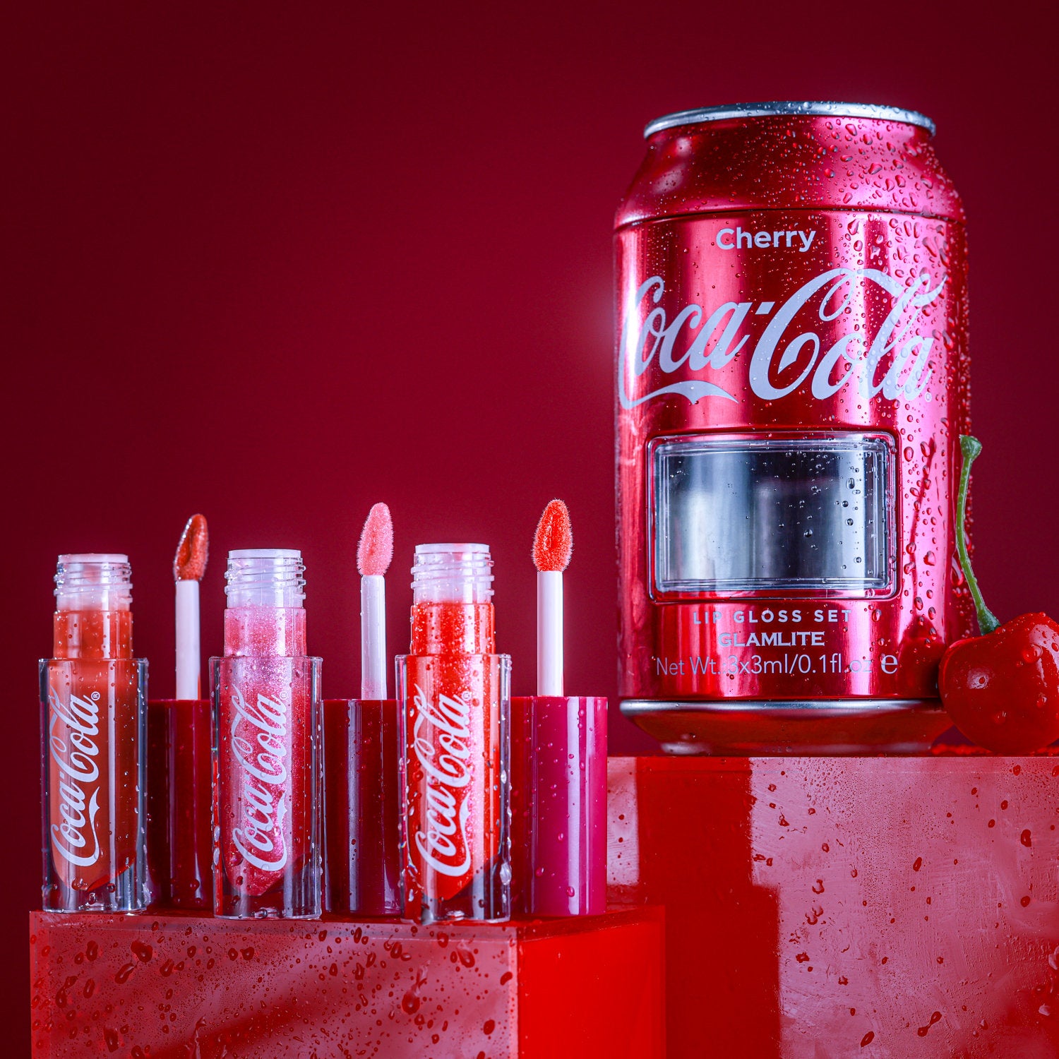 Glamlite x Coca Cola Makeup Collection - Full Set (No PR Box) | Limited Edition Beauty & Cosmetics for Everyday Glam & Special Occasions