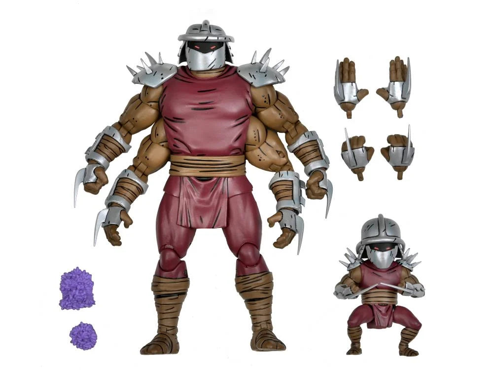 Teenage Mutant Ninja Turtles Deluxe Shredder Clone & Mini Shredder Action Figure Set - Mirage Comics Collectible TMNT Toys for Kids & Adults - Perfect for Display, Play & Comic Book Collections