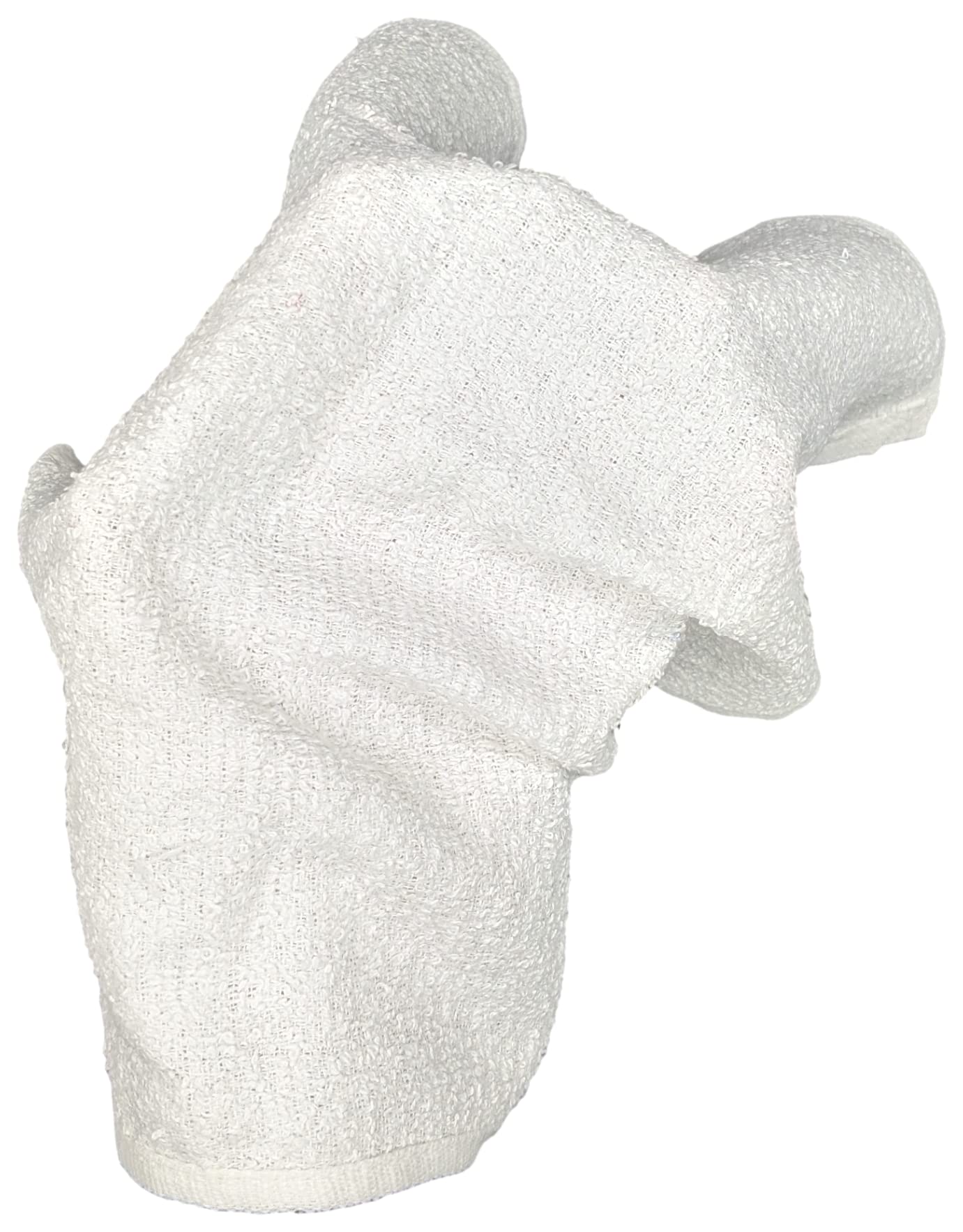 600 Pack 17x20 Inch White 100% Cotton Bar Mop Towels - Heavy Duty 24oz Per Dozen for Kitchen Cleaning, Restaurant Use & Commercial Dishwashing