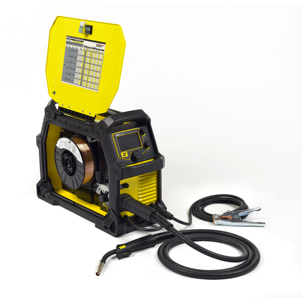 ESAB Rebel EMP 215ic 3-in-1 Multiprocess Welder - MIG, TIG, Stick Welding Machine for Home, Garage & Professional Use - Perfect for DIY Projects, Metal Fabrication & Automotive Repairs (Model 0558102240)