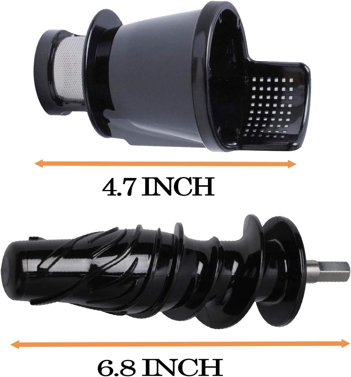 8006 Juicer Replacement Parts - Compatible with Omega 8006, 8005, 8004, 8003 & NC900 Slow Masticating Juicers - Includes 2 Juicing Screens & Auger - Perfect for Home Juice Extraction & Healthy Living