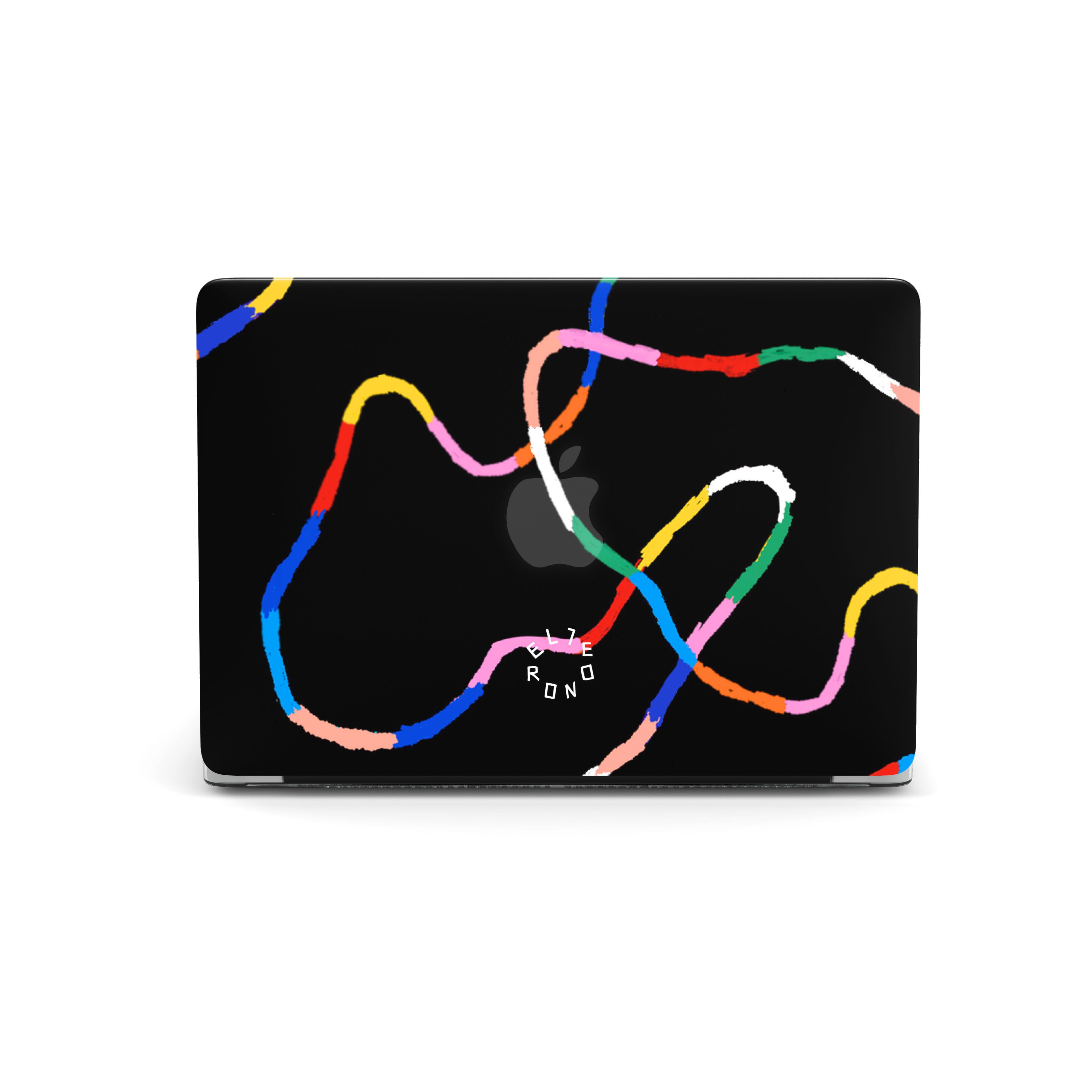 Premium Midnight Rounds MacBook Pro Case 13/14/15/16 Inch - Slim Protective Hard Shell Cover with Anti-Scratch Finish | Perfect for Work, Travel & Everyday Use