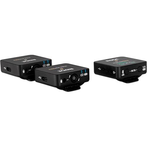 Rode Wireless GO 2 Dual Compact Digital Wireless Microphone System with SC16 USB-C Cable - Professional Lavalier Mic for YouTube, Vlogging, Streaming & Interviews
