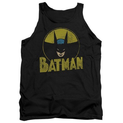 Trevco DC Comics Batman Logo Adult Tank Top - Black, Medium - Perfect for Cosplay, Comic Con & Superhero Fans