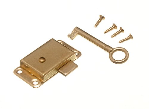 50mm Wardrobe Cupboard Drawer Cabinet Door Lock with Key & Screws (6-Pack) - Secure Storage for Home, Office, and Kids Safety