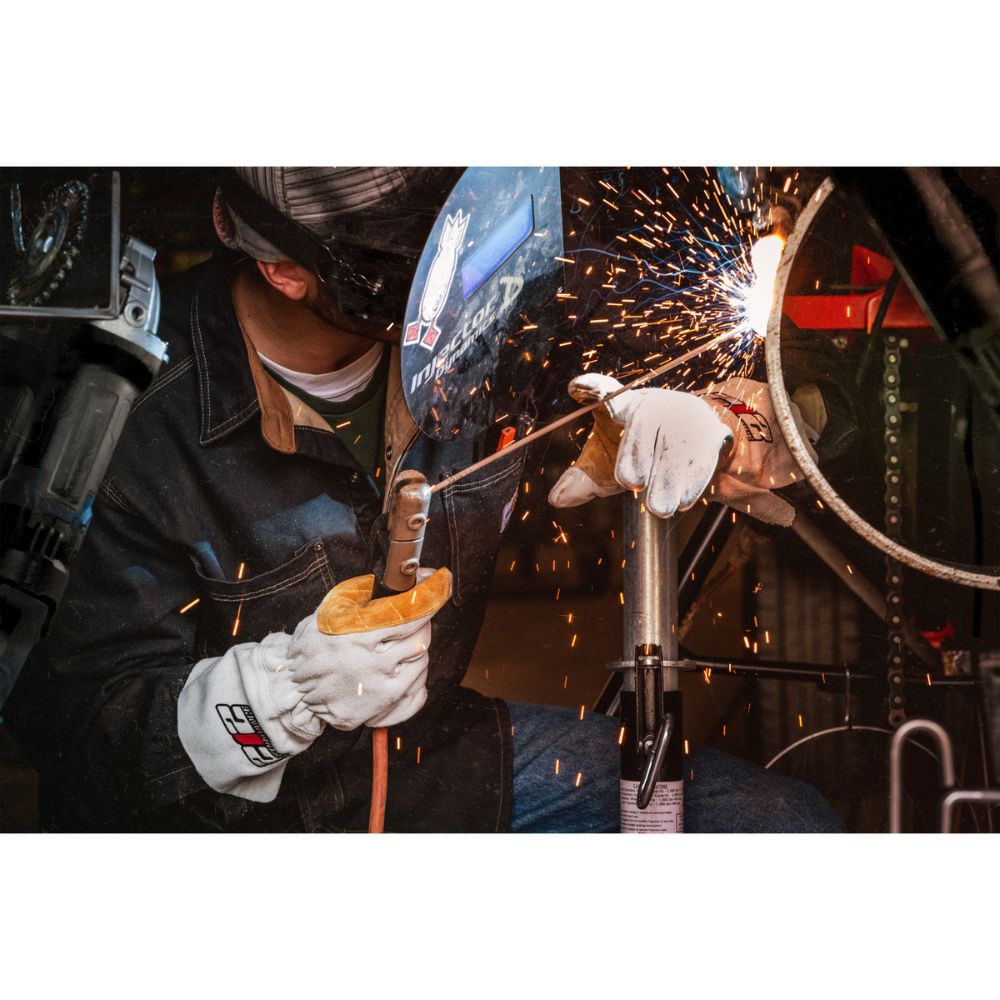 212 Performance ARCSGSA 00 011 ARC Premium Stick Welding Gloves - Heat & Spark Resistant, GSA Compliant, White - Ideal for MIG/TIG Welding, Metal Fabrication & Industrial Work
