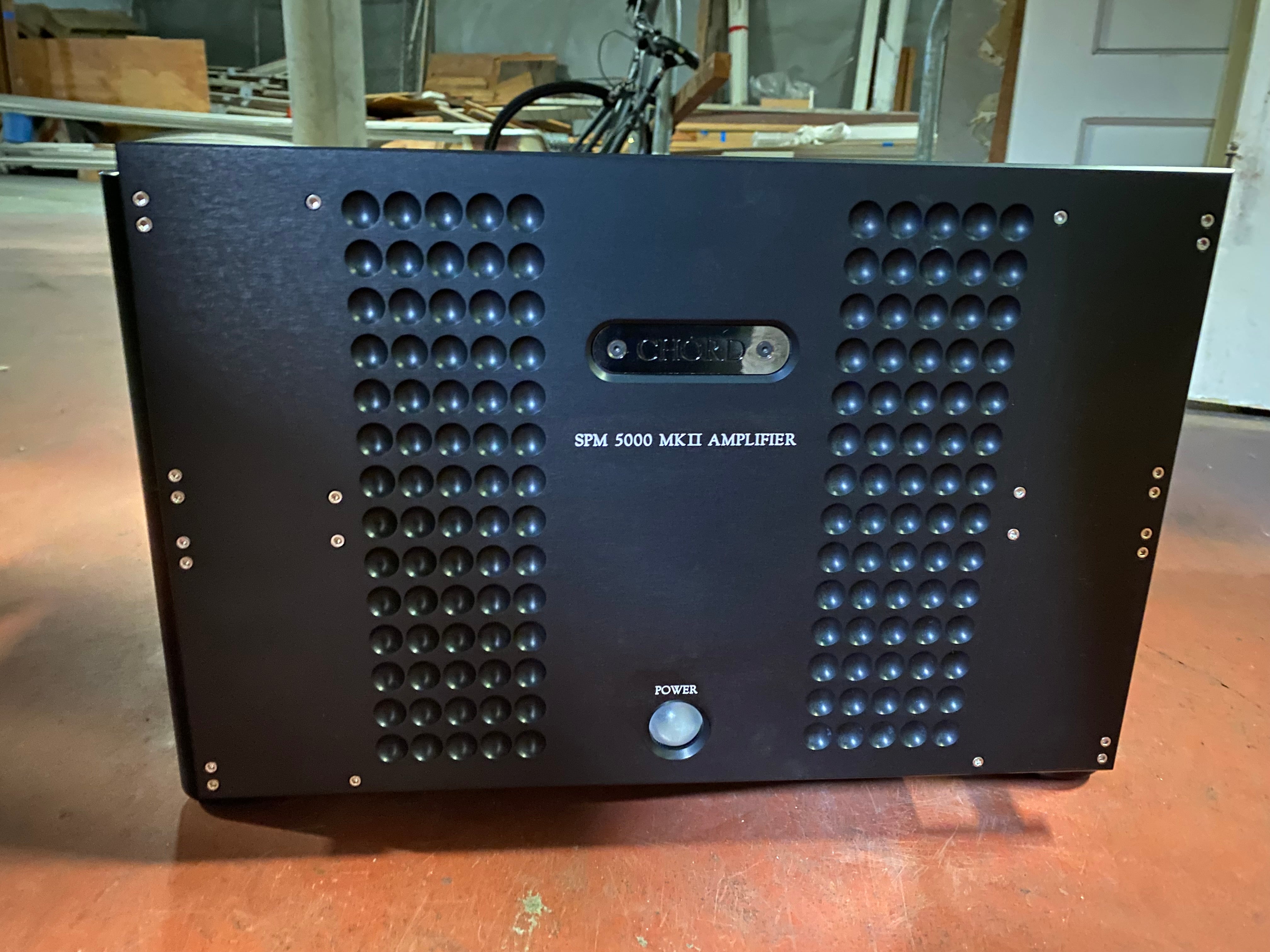 Chord SPM 5000 Mk. II Stereo Power Amplifier - High-End Audio Equipment for Home Theater & Studio Use | Premium Black Finish