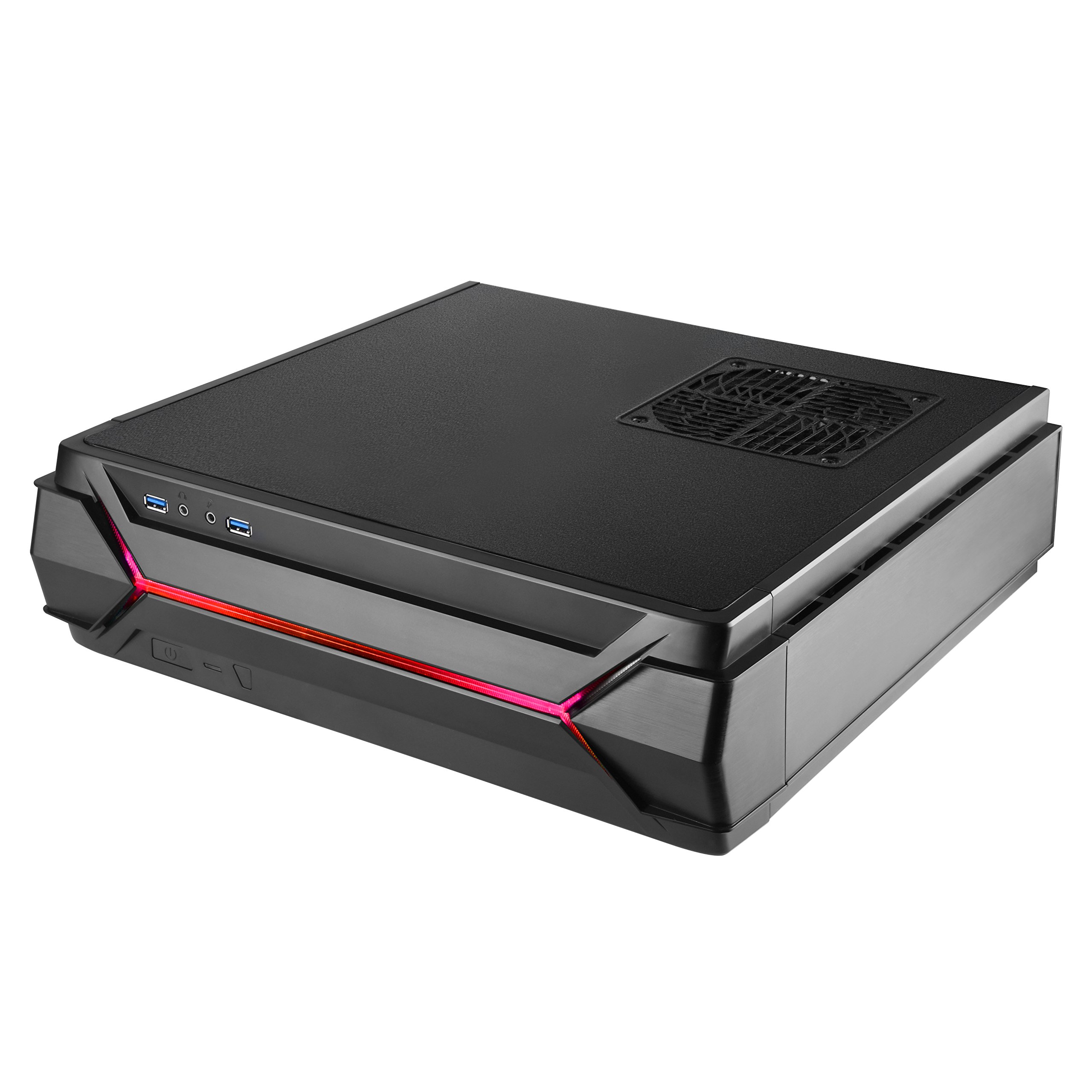 SilverStone SST-RVZ03B Raven Mini-ITX Gaming PC Case - Compact Black Chassis with RGB Lighting for High-Performance Gaming Rigs | Perfect for Small Space Setups, Esports Tournaments & Home Entertainment Systems