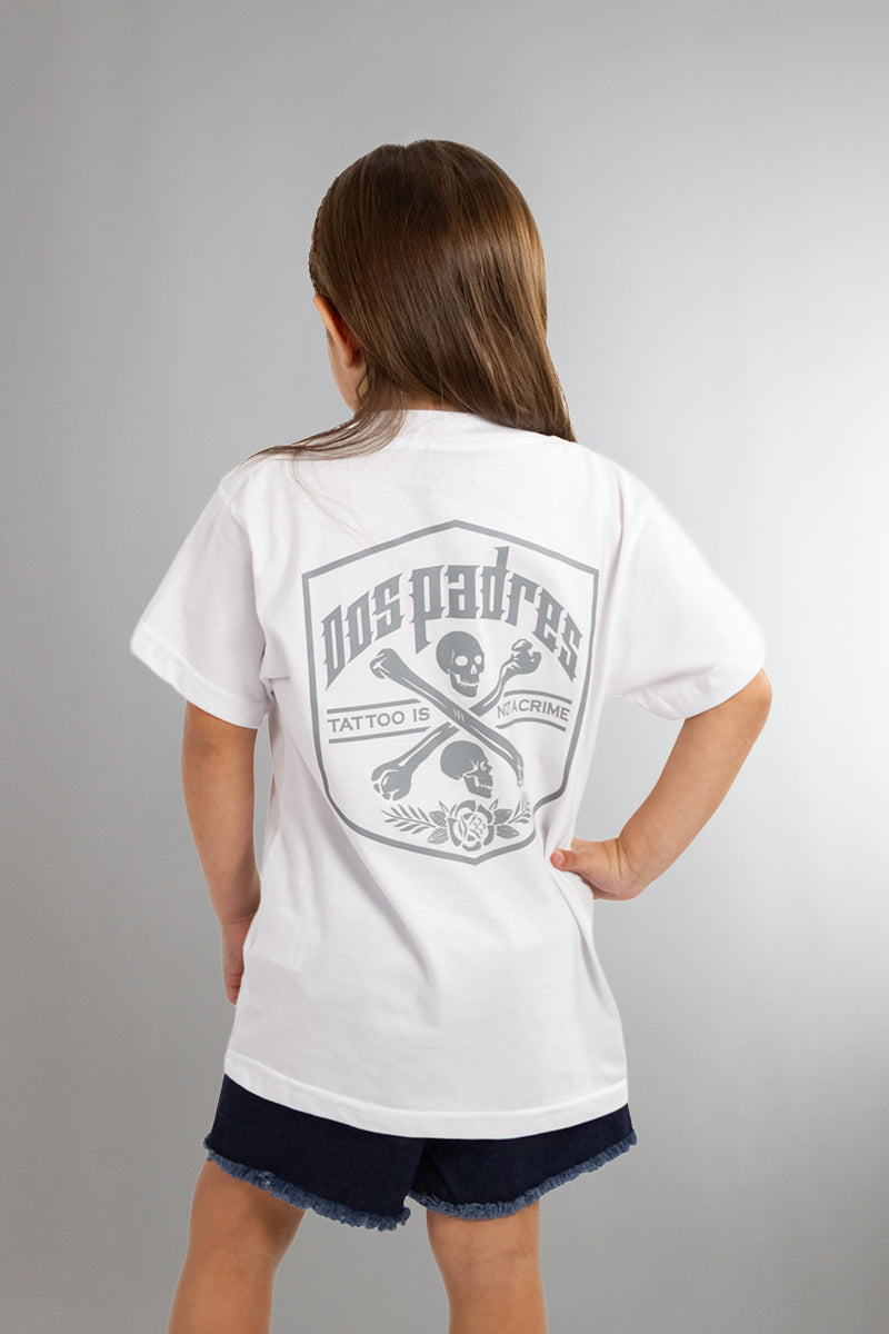 Remera Dos Padres White Design 0F KIDS - Comfortable Cotton T-Shirt for Boys & Girls - Perfect for Family Outings and Casual Wear