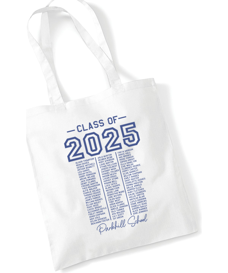 Class Of 2025 Graduation Tote Bag - Durable Canvas School Bag for High School & College Graduates - Perfect for Commencement, Beach Day & Everyday Use