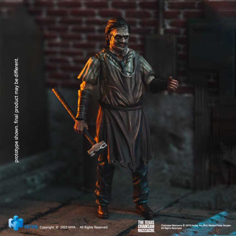 1/18 Scale HIYA 4-Inch Action Figure - The Texas Chainsaw Massacre (2003) Leatherface Collectible - Horror Movie Character Model for Display & Collection - Perfect for Horror Fans & Action Figure Enthusiasts