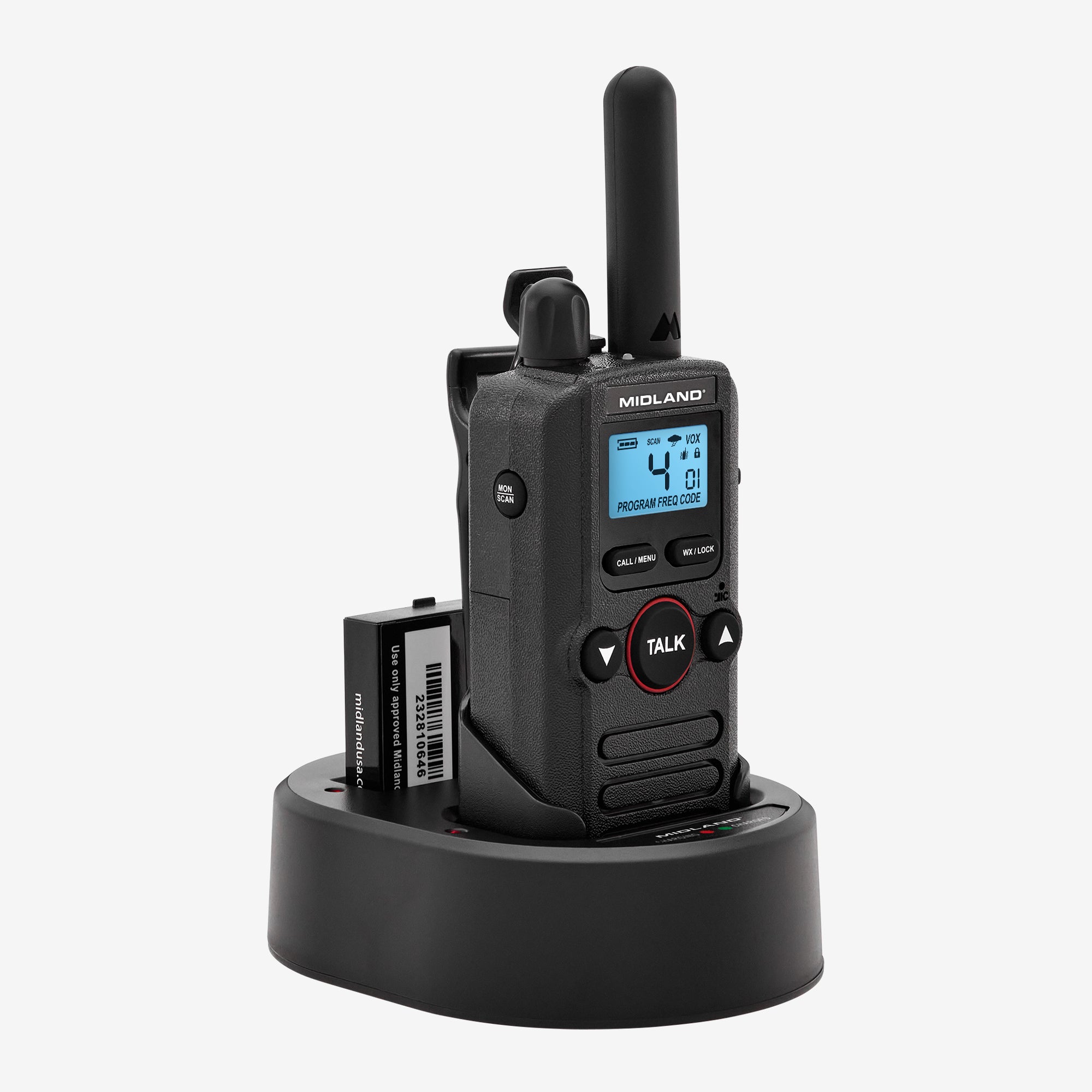BR180 BizTalk® Business Band Two-Way Radio with LCD Backlit Display - Long Range Walkie Talkie for Warehouse, Construction & Outdoor Adventures
