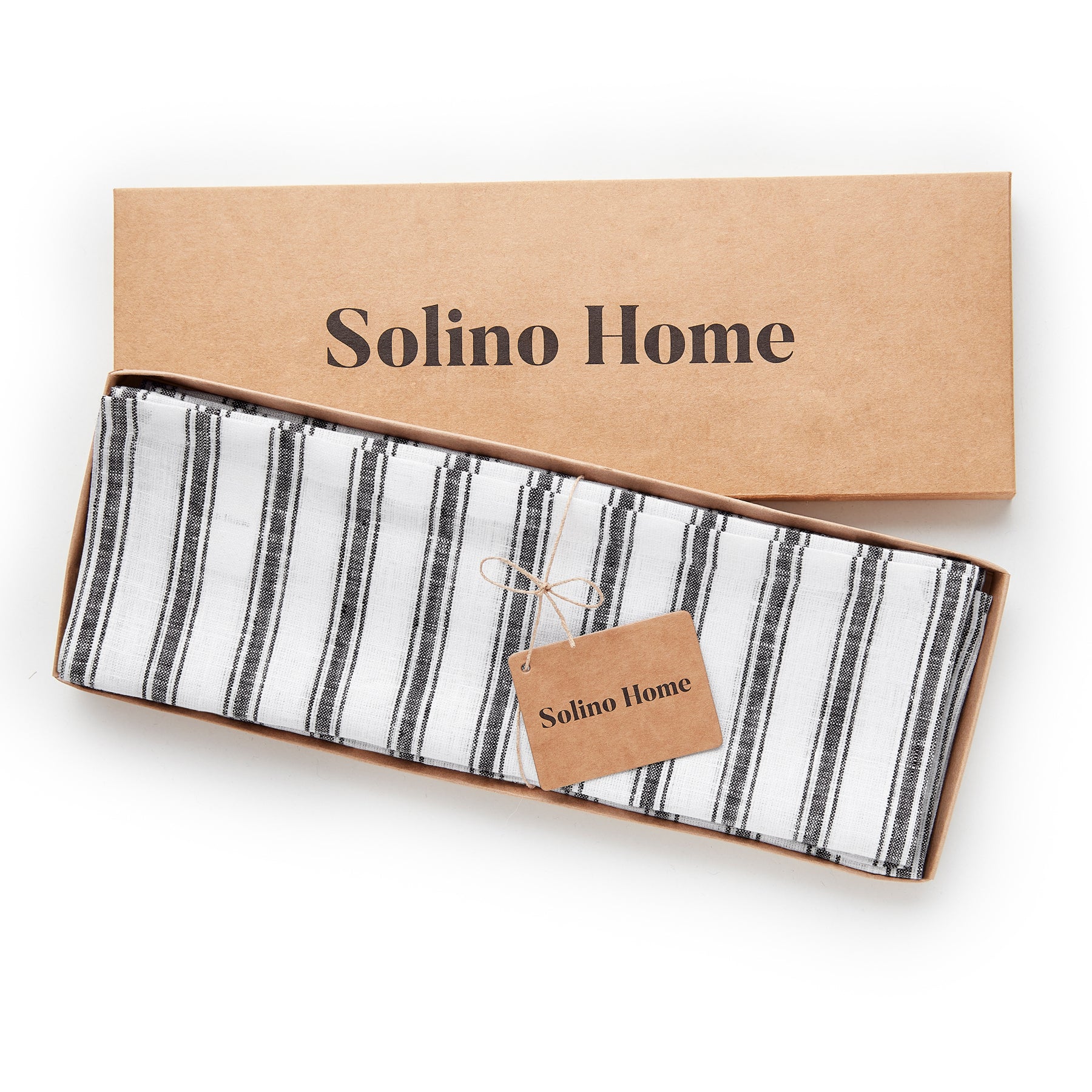 Stylish Capri Ticking Stripe Placemats Set - Waterproof & Washable Table Mats for Dining Room Decor - Perfect for Everyday Meals, Dinner Parties & Home Entertaining