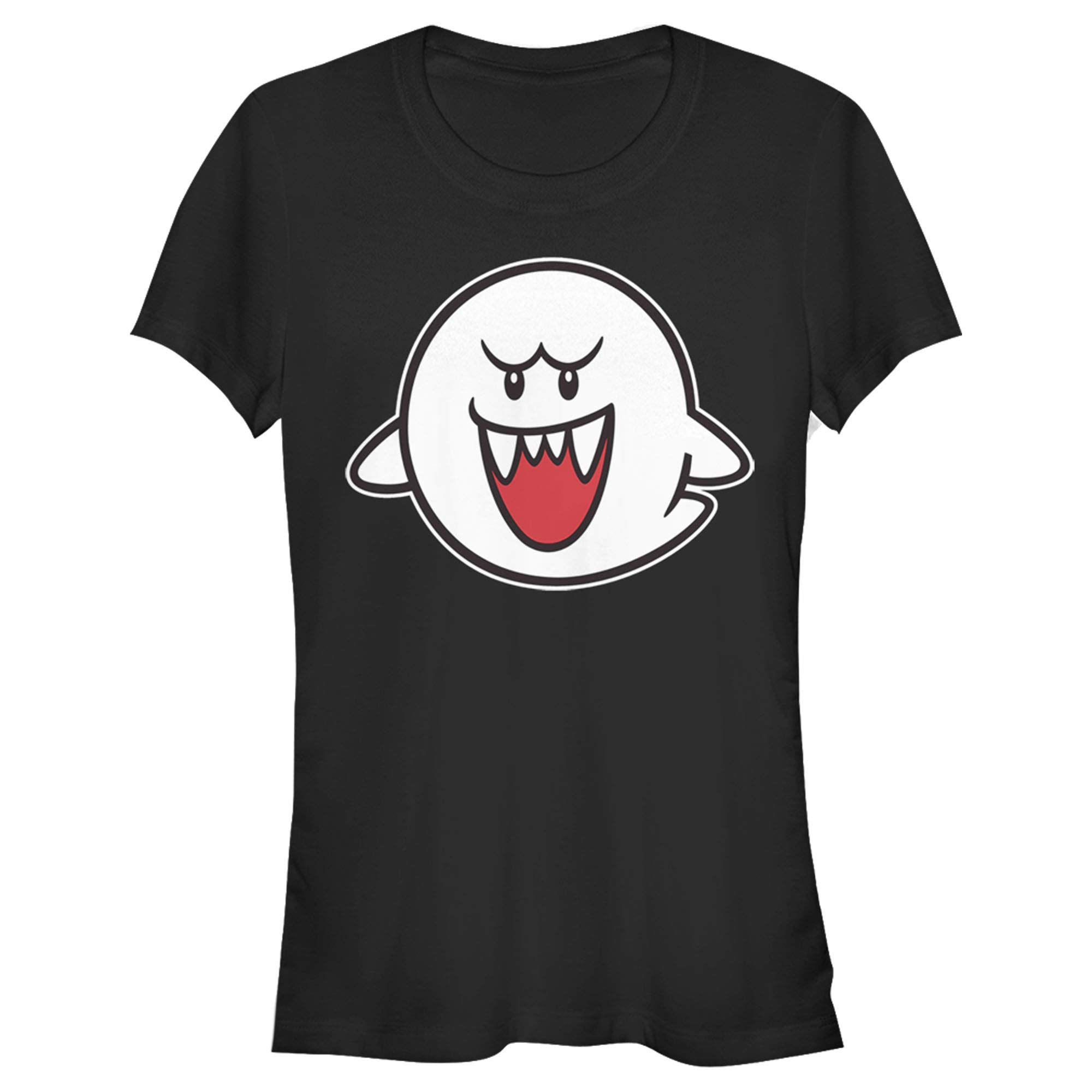 Nintendo Mario Boo Ghost T-Shirt for Kids - Super Mario Bros Video Game Character Tee - Perfect for Halloween, Cosplay & Gaming Events