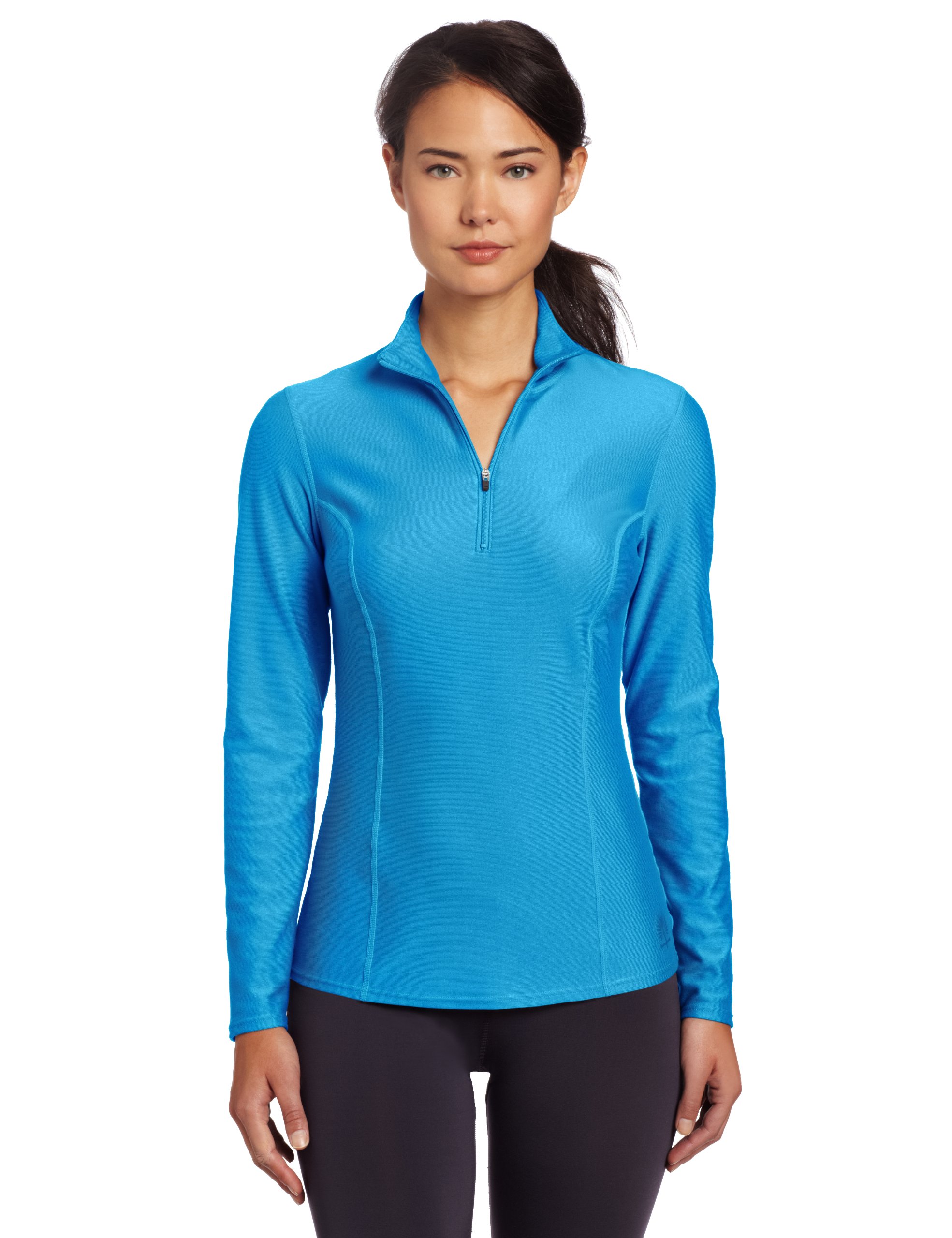 Snow Angel Women's Doeskin Zip T-Neck Top - Soft & Warm Winter Pullover for Casual Wear, Layering & Outdoor Activities