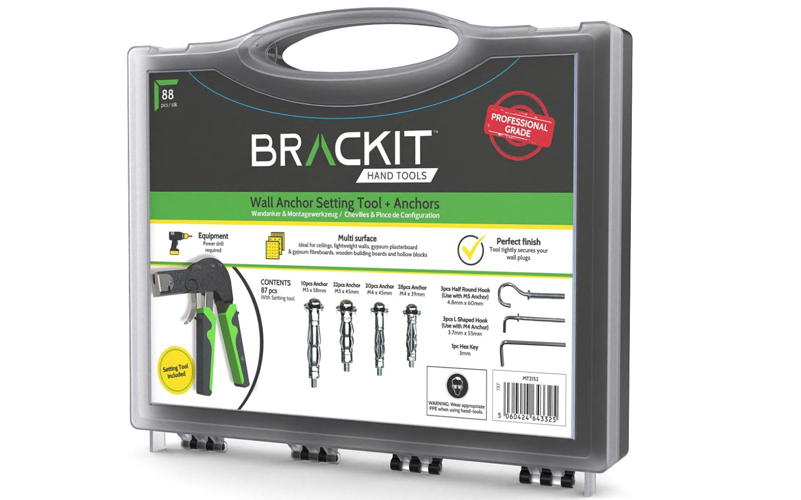 MT2152 Professional Tool Kit Set - 45-Piece All-Purpose Repair & Maintenance Tools for Home, Garage, and DIY Projects