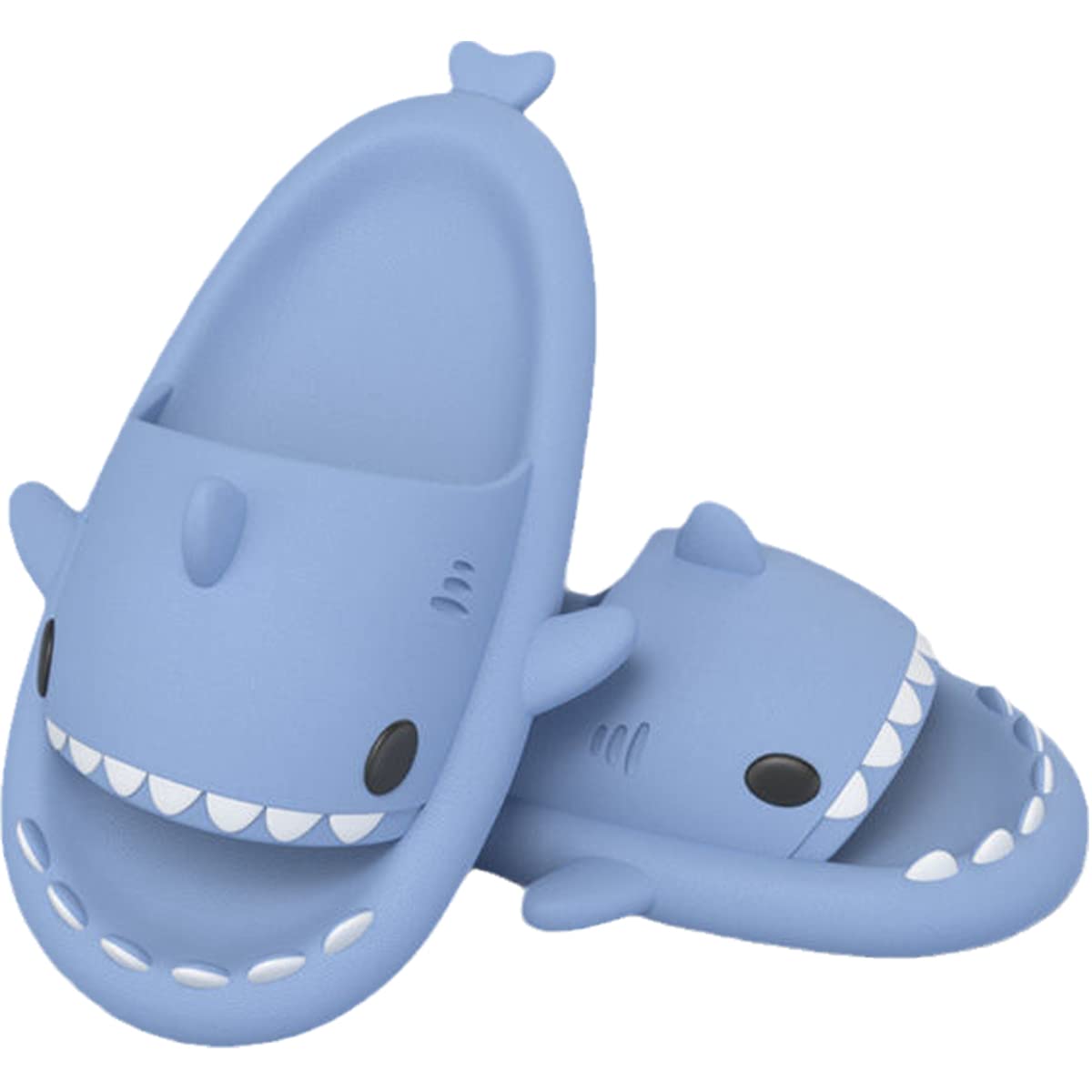Unisex Shark Slides - Thick-Soled Cartoon Open-Toe Sandals | Lightweight & Non-Slip | Perfect for Beach, Pool, Shower & Home Use
