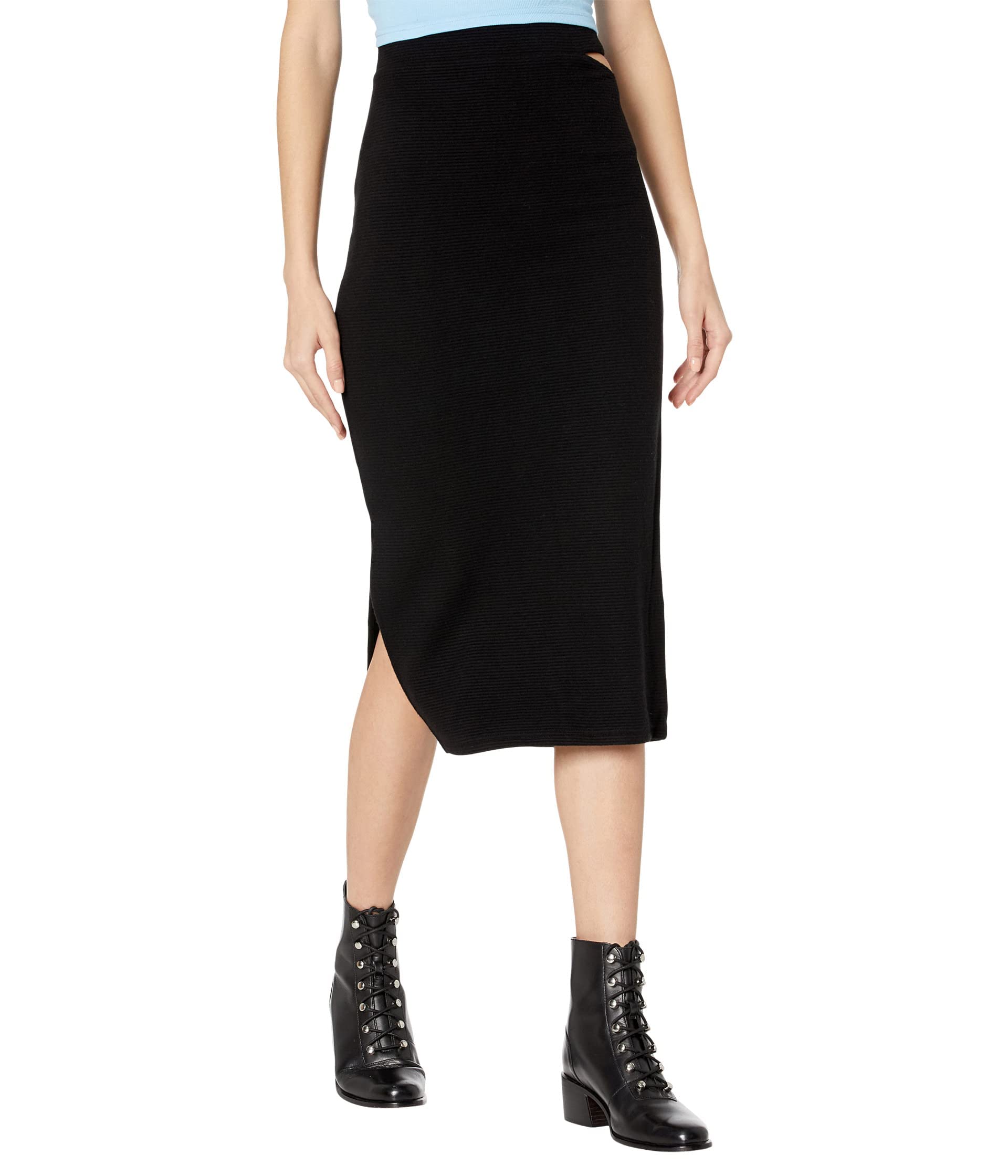 BB DAKOTA Women's Montero Skirt - Flowy Midi Skirt with Side Slit, Stretchy Waistband | Perfect for Casual Outings, Date Nights & Summer Vacations