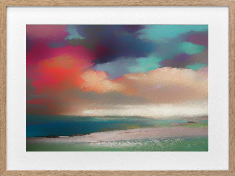 Cloudy Bay Framed Art Print - Premium Wall Decor for Living Room, Bedroom & Office - Landscape Painting for Home & Office Decoration