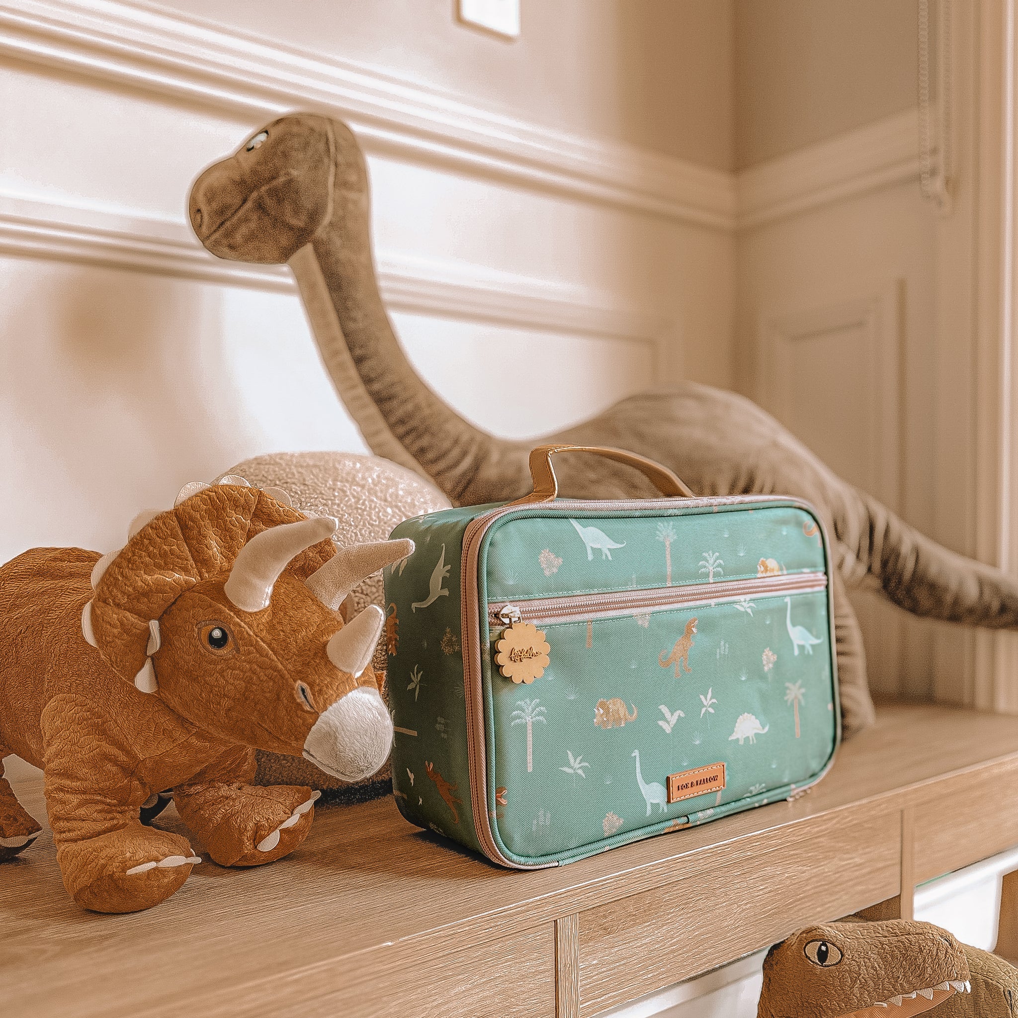 Dinosaur Insulated Lunch Box for Kids - BPA Free Thermal Cooler Bag for School, Picnic & Outdoor Activities