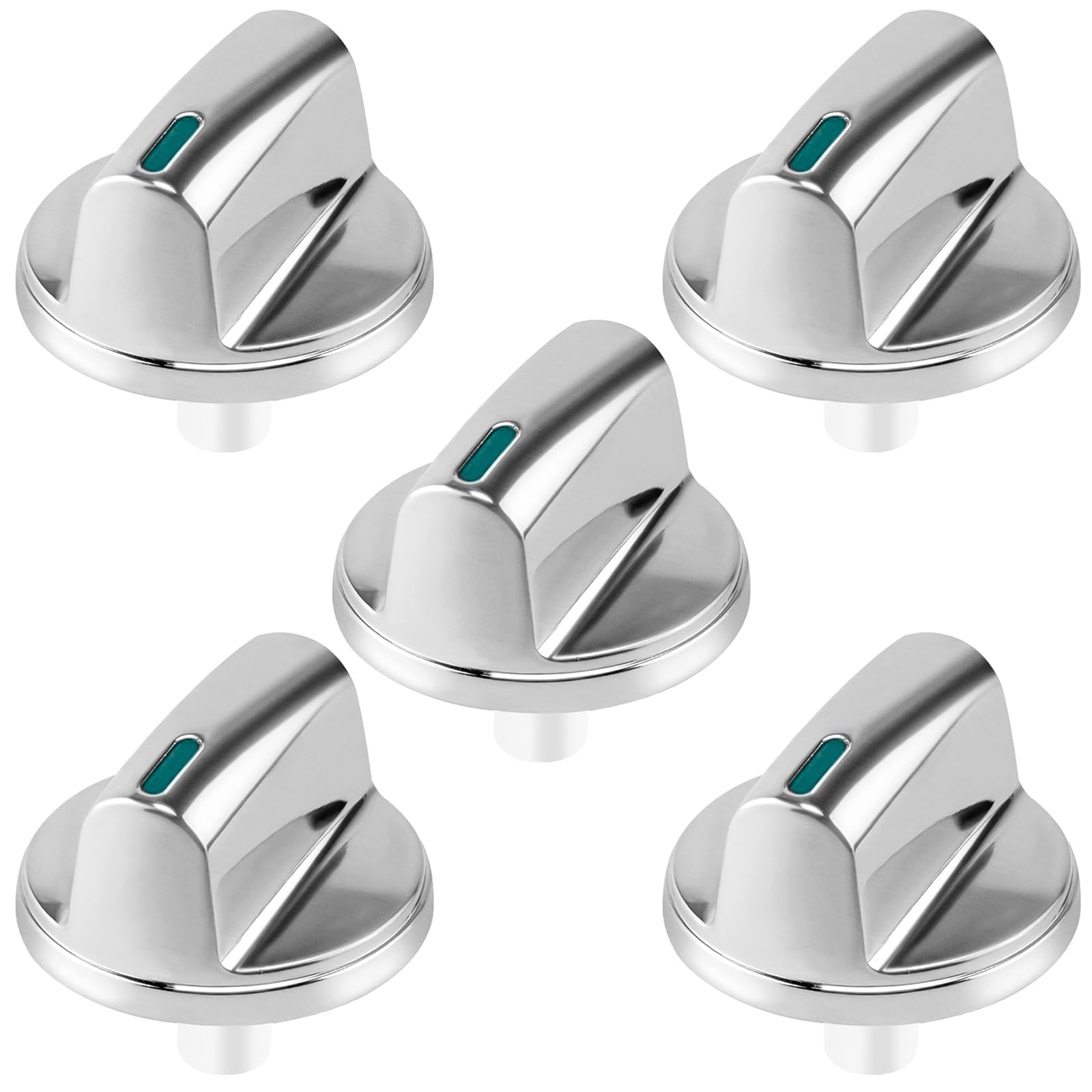 5 Pcs Bosch Gas Cooktop Burner Stove Knobs Replacement - Compatible with NGM8054UC/03, NGM8654UC/03, NGM8654UC/04 Models - Replaces 00653119, 653119, 658161 - Perfect for Kitchen Stove Repair and Maintenance