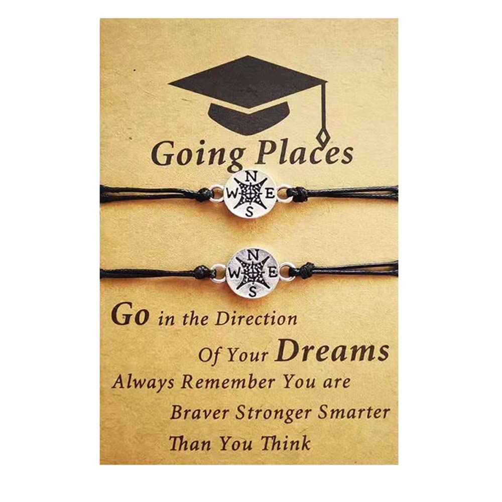 2022 Graduation Bracelet Gifts for Women & Men - Inspirational College & High School Graduate Bracelet - Perfect for Graduation Ceremony & Celebration Gifts
