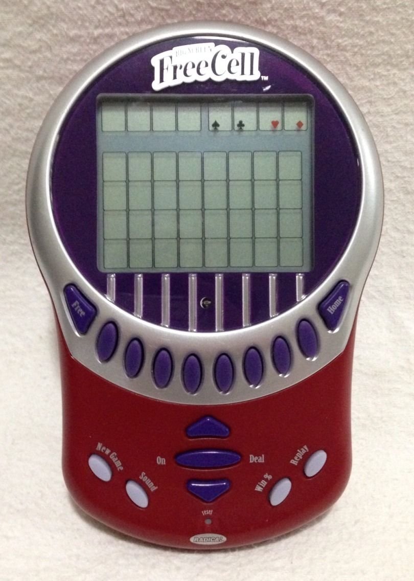 Radica Free Cell Big Screen Electronic Game - Fun Card Game for Adults & Seniors - Perfect for Travel, Parties & Family Game Nights