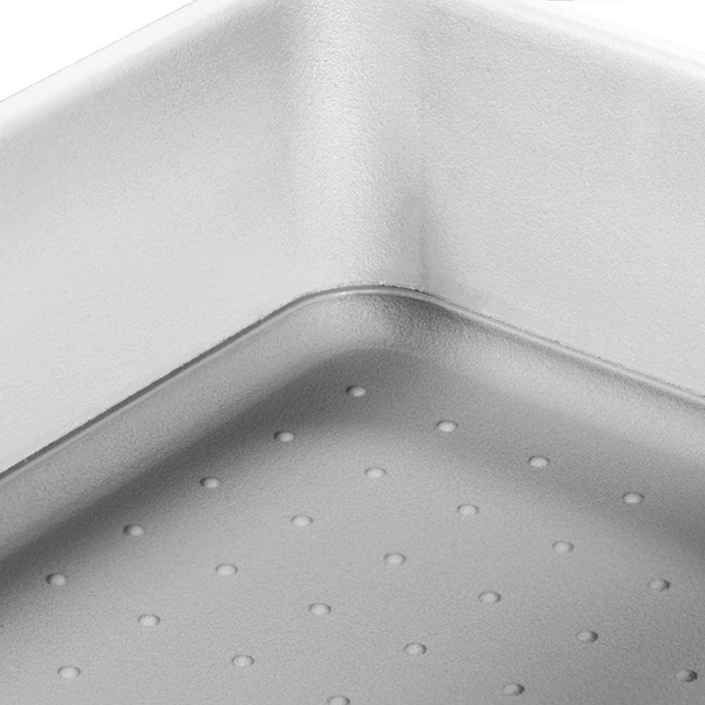 Madesmart Mini 2-Compartment Grip Base Utensil Tray - White | Kitchen Countertop Organizer for Utensils, Spoons & Forks | Perfect for Small Spaces & Drawer Storage