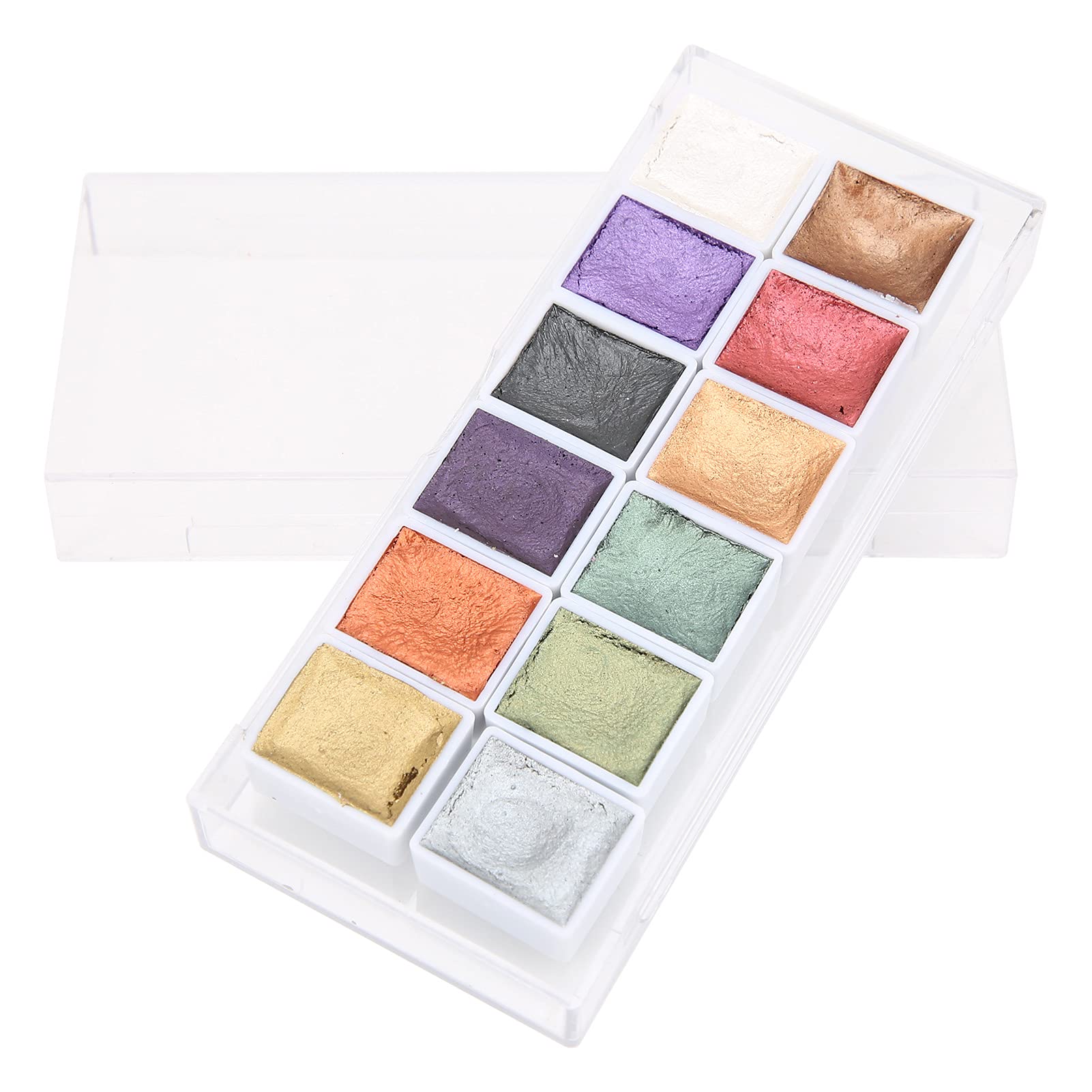 Shanrya Watercolor Paint Set - 24 Vibrant Colors in Portable Box, High Transparency & Blendable for Artists, Students, Hobbyists | Perfect for Watercolor Painting, Sketching, Graffiti & DIY Art Projects