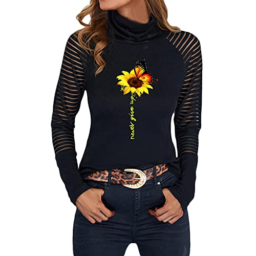 Plus Size Women's Long Sleeve V-Neck Printed Pullover T-Shirt - Comfortable Casual Blouse for Work, Date Night & Everyday Wear