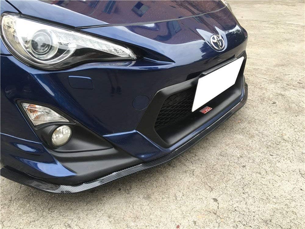 Universal 8.2ft/250cm Carbon Fiber Front Bumper Lip Spoiler Splitter - Car Body Kit for Sedan, Coupe & Hatchback - Enhances Aerodynamics & Sporty Look (Perfect for Racing, Car Shows & Street Performance)