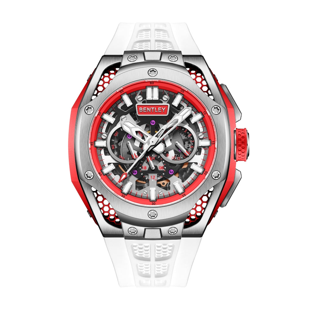 Luxury Bentley The Opulence Collection White Watch BL 50 54 - Elegant Dress Watch for Men, Business & Formal Occasions
