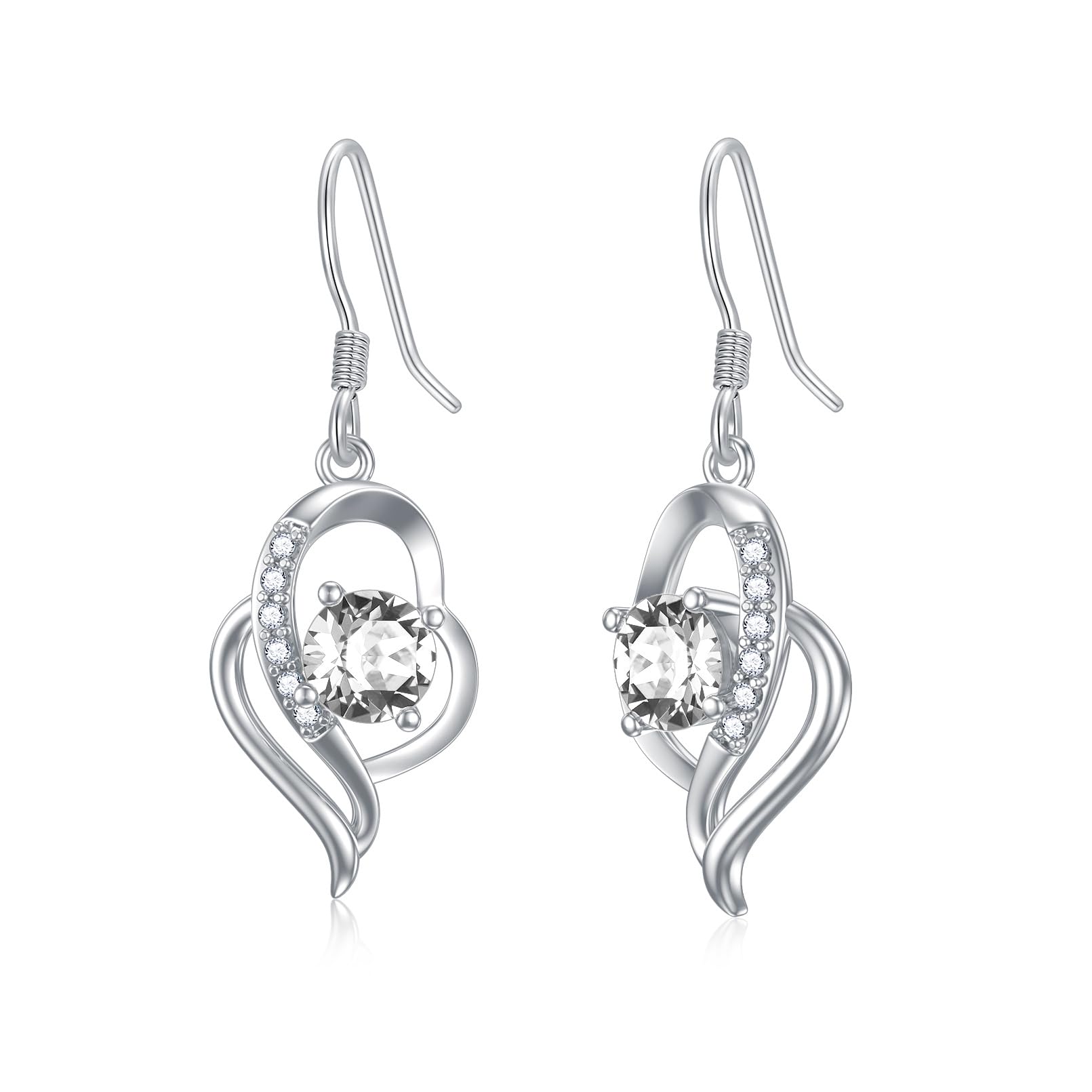 925 Sterling Silver Birthstone Dangle Earrings for Women - Elegant Fine Jewelry Gift for Birthday, Anniversary & Special Occasions | Perfect for Everyday Wear, Parties & Romantic Dates