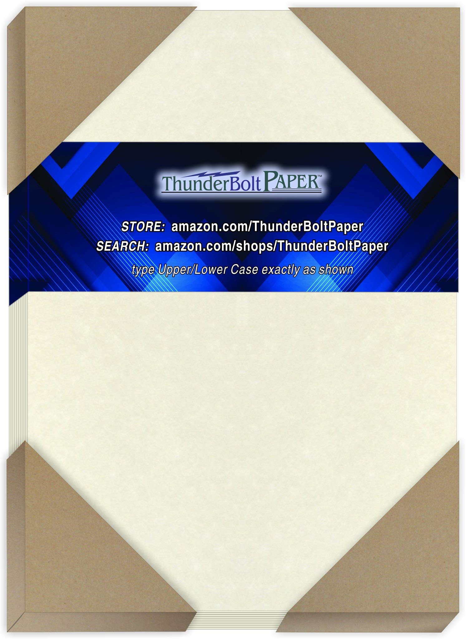 125 Sheets White Parchment Paper 65lb Cover Weight - 5