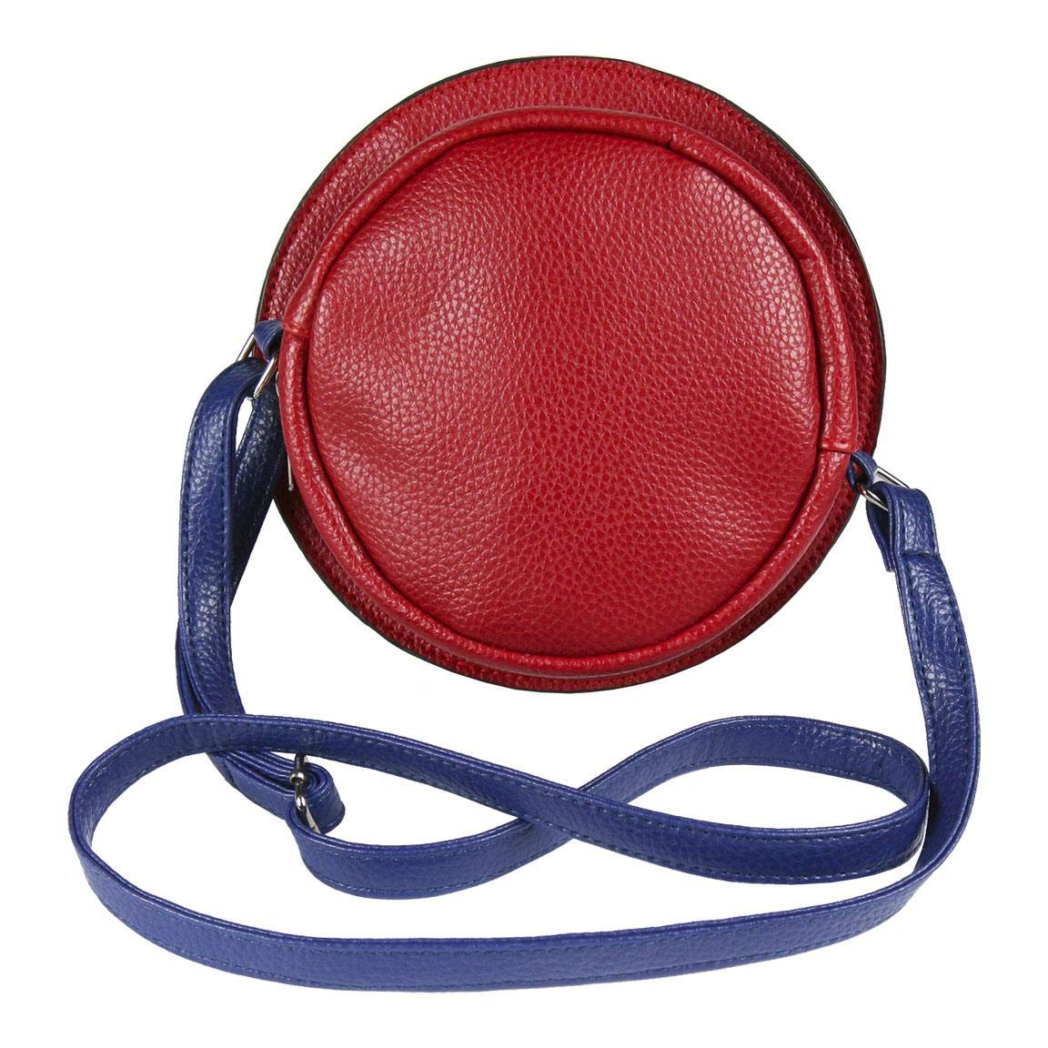 Original Title: ARTESANIA CERDA BOLSO BANDOLERA Avengers, Red (Red)   Optimized Title: Handmade Leather Crossbody Bag - Avengers Themed, Red (Perfect for Cosplay, Comic Con & Superhero Fans)