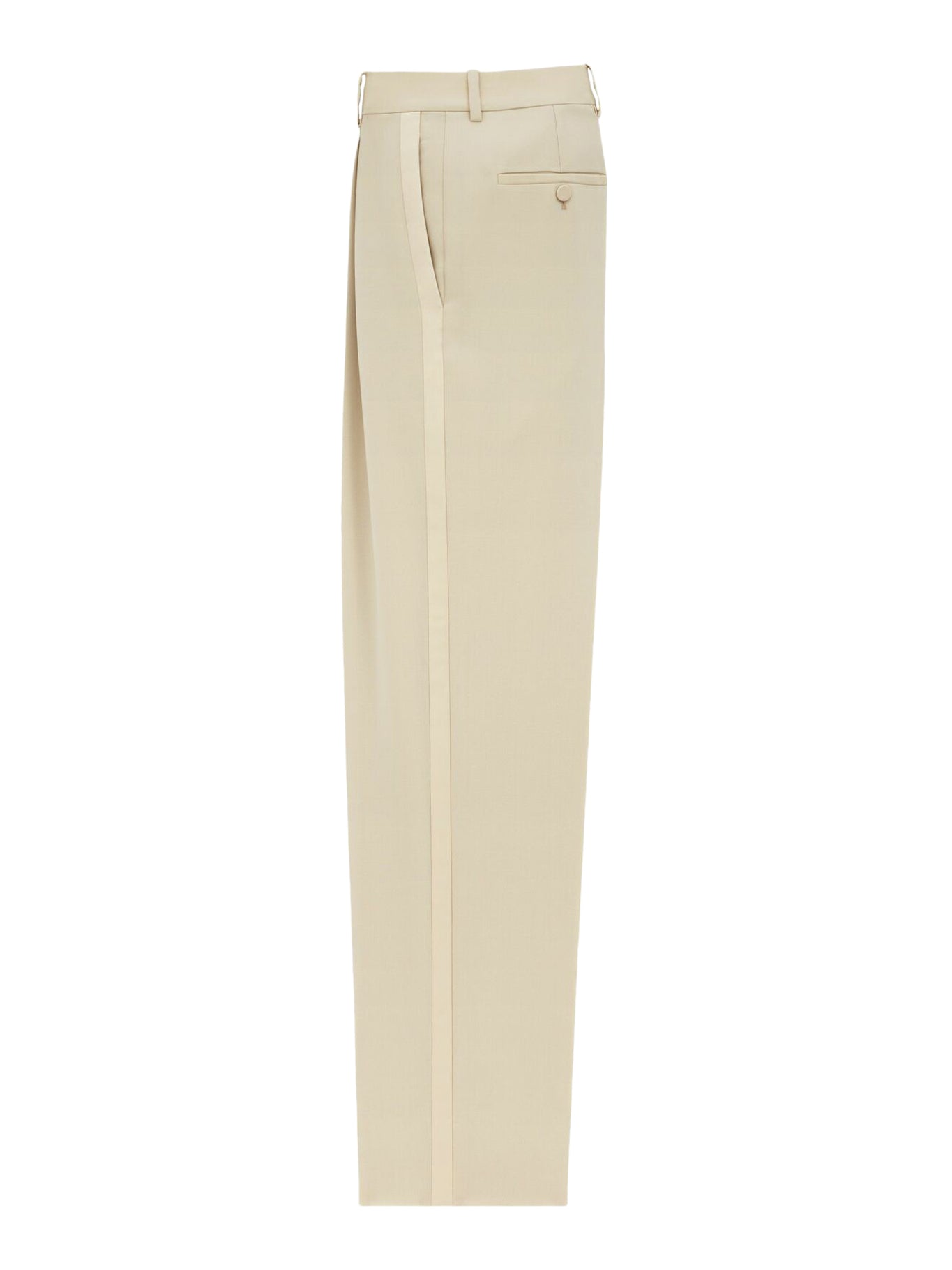 Premium High Waisted Light Wool Trousers for Women - Comfortable & Stylish Office Pants - Perfect for Business Casual, Workwear & Winter Travel