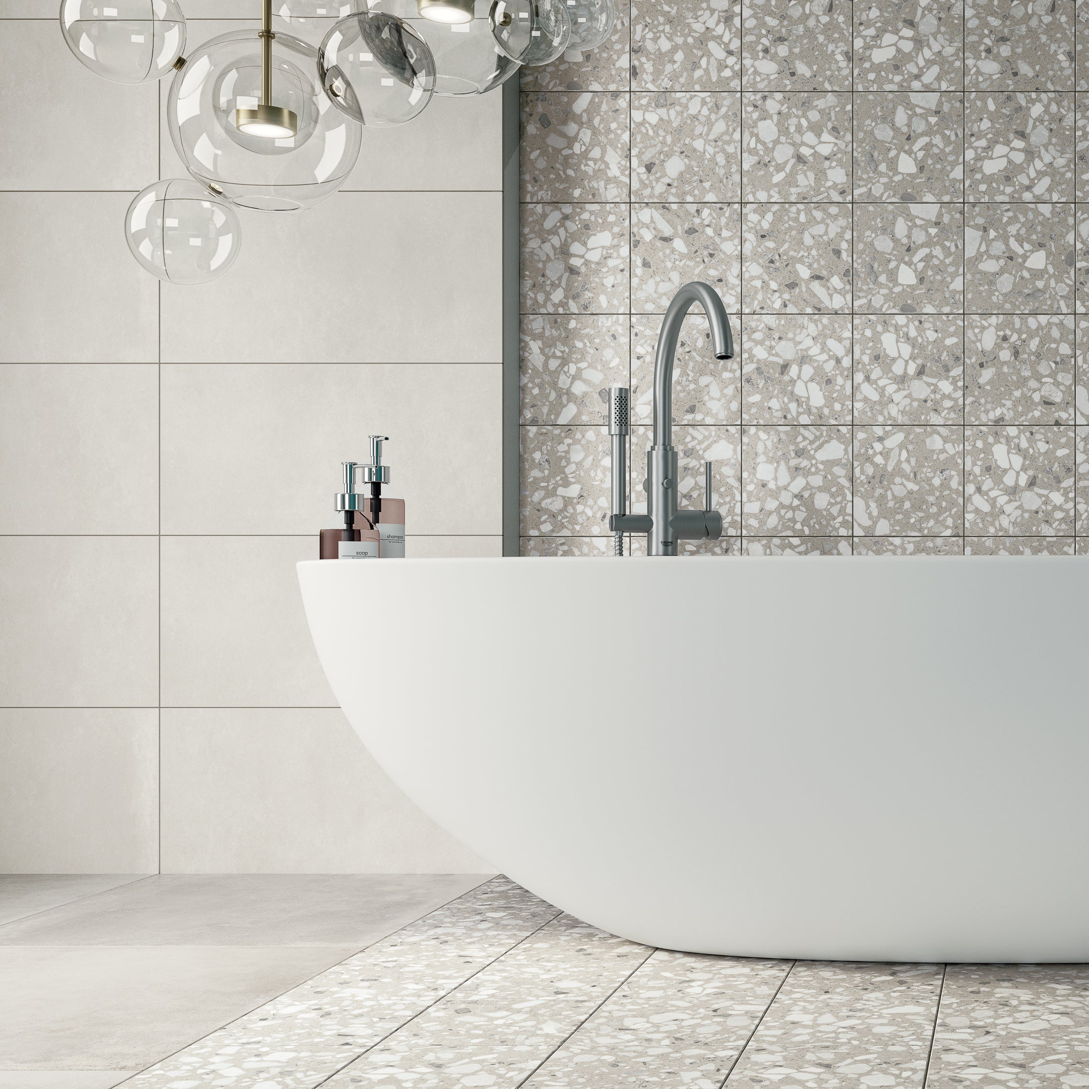 Venexia Grain Terrazzo Look Porcelain Tile - Premium Flooring for Kitchen, Bathroom & Living Room | Durable & Stylish Home Decor