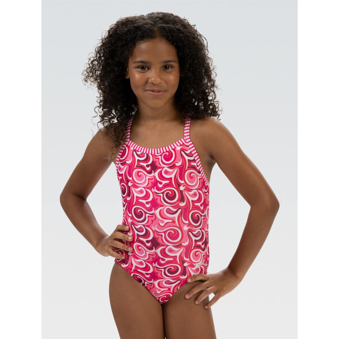 Dolfin Cascade Uglies Criss Cross Back One Piece Swimsuit for Women - Stylish Bathing Suit for Beach, Pool & Summer Vacations