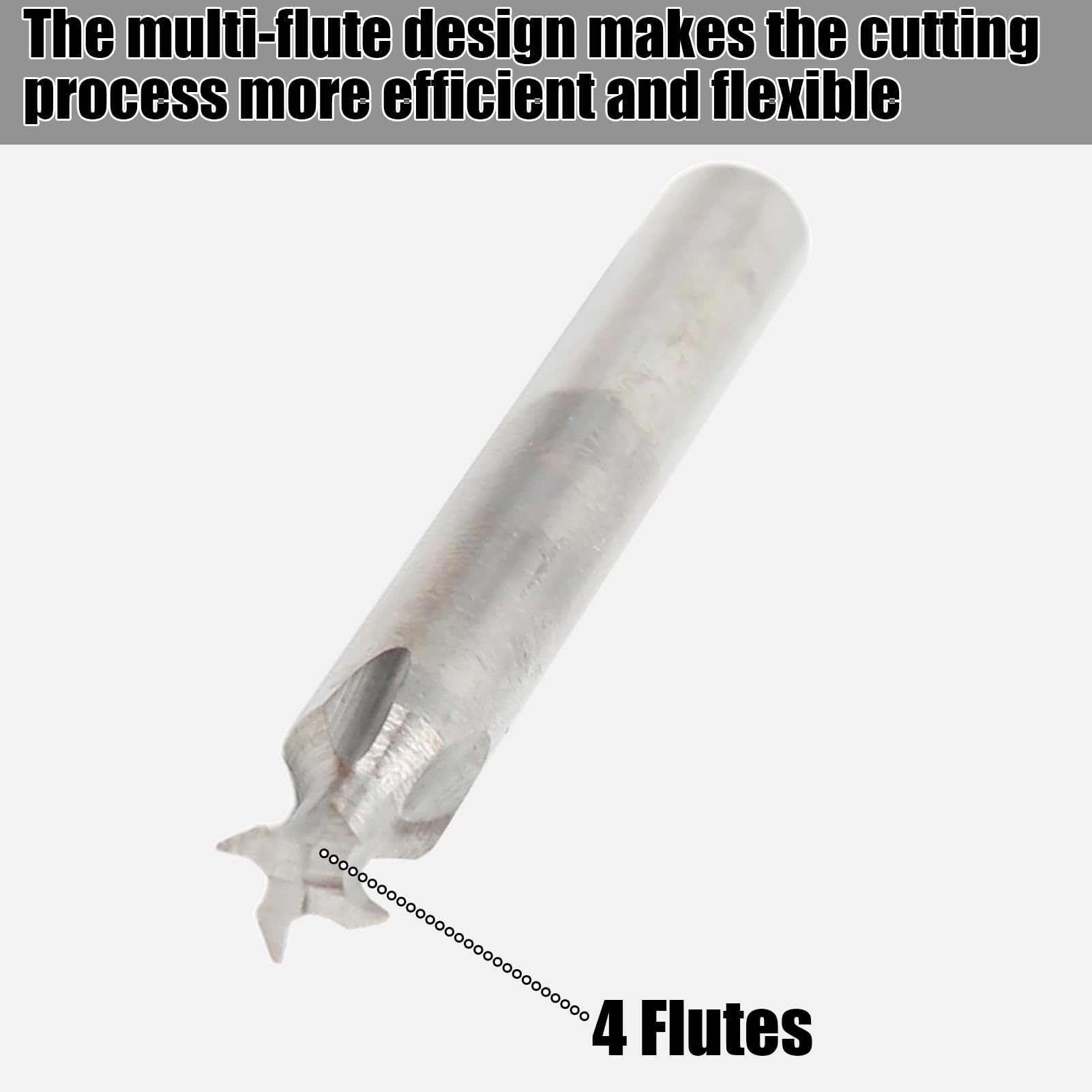 45° 4-Flute Carbide Chamfer End Mill - High Speed CNC Milling Cutter for Metalworking | 0.2in Shank, 50mm Length | Precision Cutting Tool for Aluminum, Steel & Alloys | Ideal for CNC Machining, Drilling & Metal Fabrication